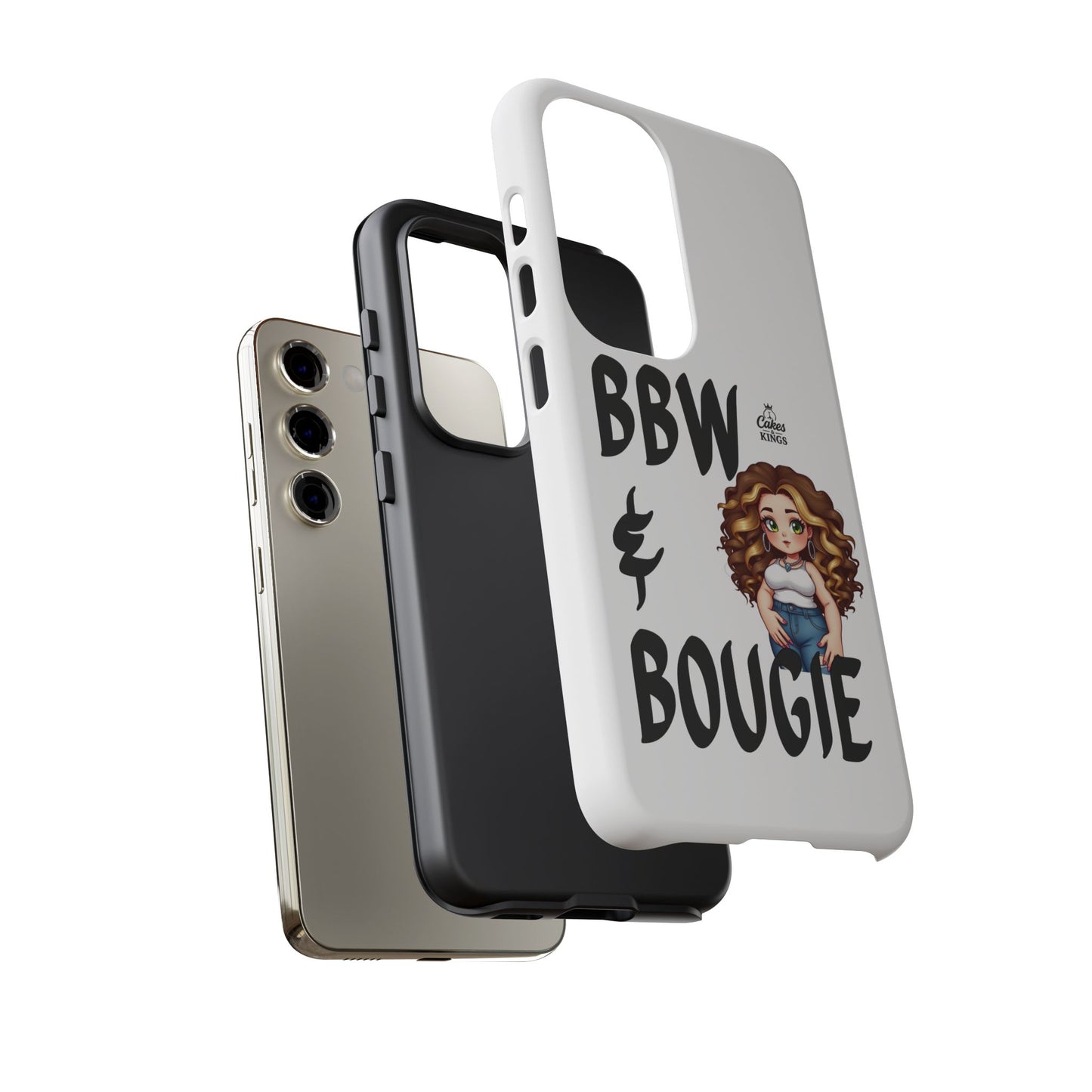 BBW & Bougie Phone Case, Cute Phone Cover for Plus Size Empowerment, Fun Gift for Friends, Motivational Case for Holidays