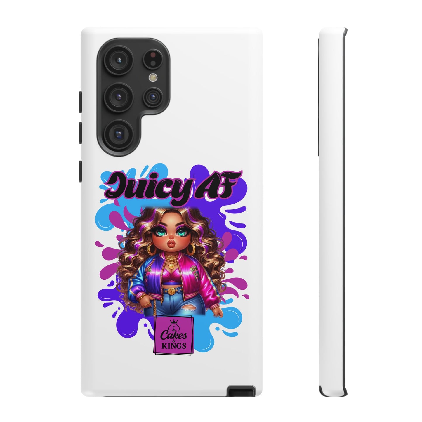 Juicy AF Phone Case, Trendy Phone Cover, Stylish Smartphone Accessory, Unique Gift for Her, Fun Pop Art Case
