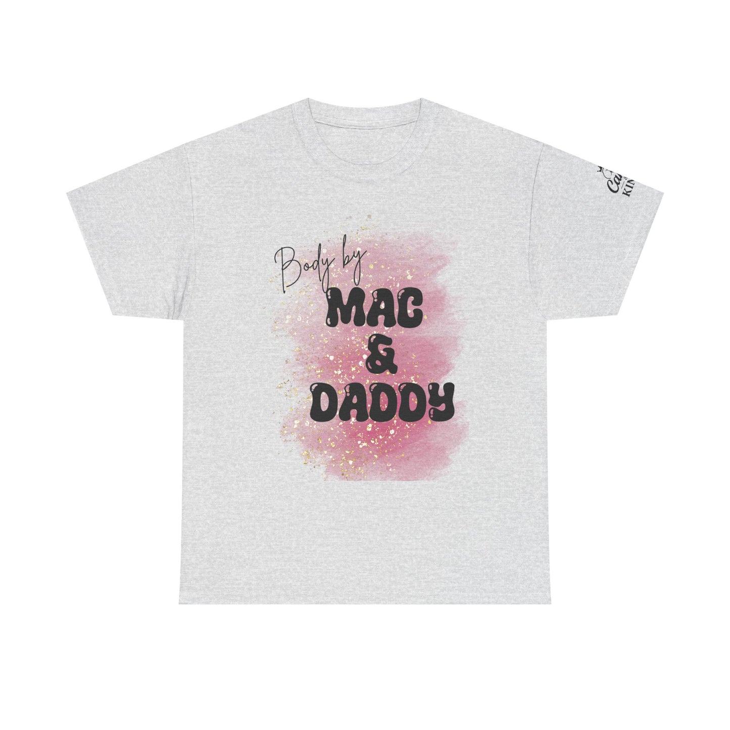 Body by Mac & Daddy - Unisex Heavy Cotton Tee, Casual Shirt, Gift for Him/Her, Summer Outfit, Funny T-Shirt, Trendy Fashion