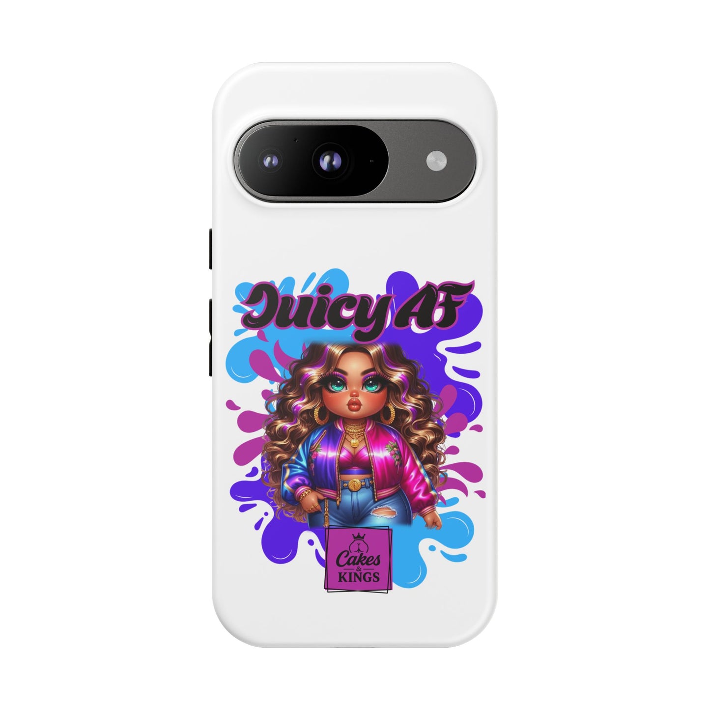 Juicy AF Phone Case, Trendy Phone Cover, Stylish Smartphone Accessory, Unique Gift for Her, Fun Pop Art Case