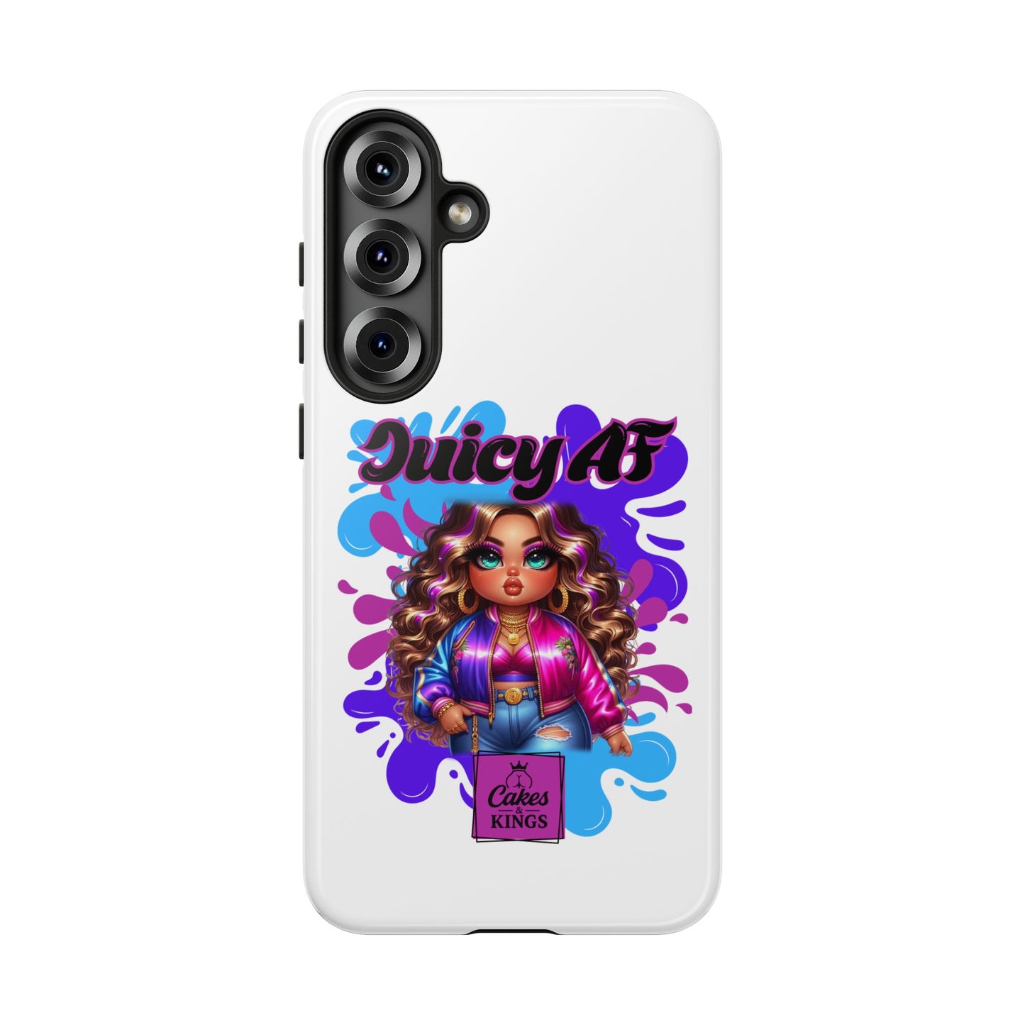 Juicy AF Phone Case, Trendy Phone Cover, Stylish Smartphone Accessory, Unique Gift for Her, Fun Pop Art Case