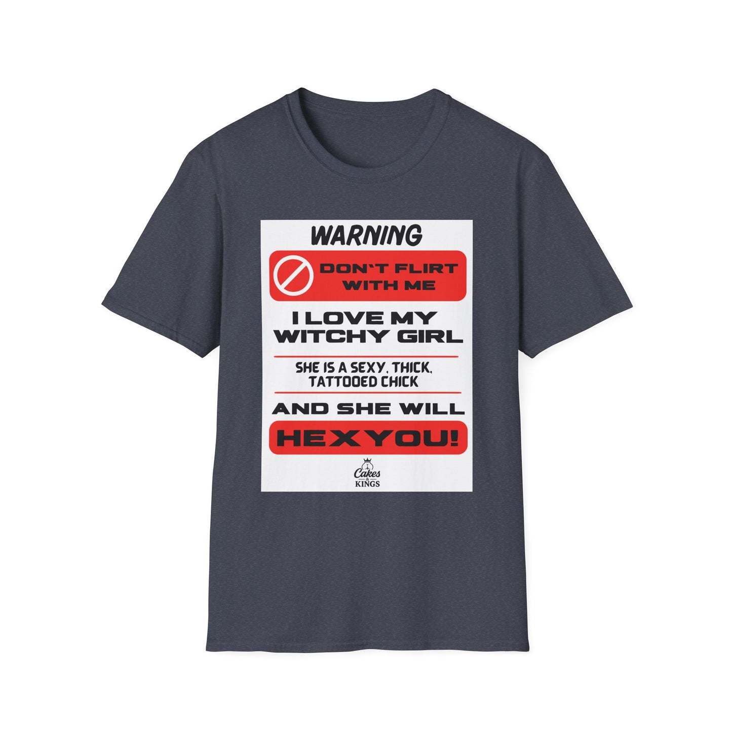 Warning Witchy Girl T-Shirt | Unisex Softstyle Tee, Funny Graphic T-Shirt, Halloween Apparel, Gift for Him, Unique Statement Shirt
