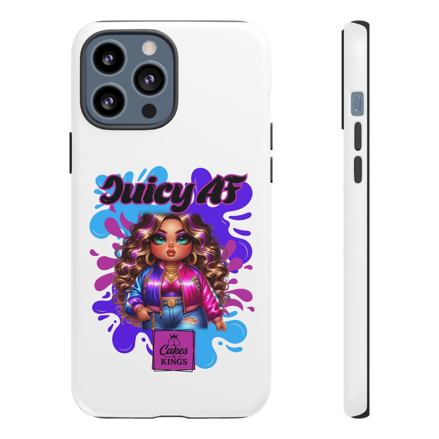 Juicy AF Phone Case, Trendy Phone Cover, Stylish Smartphone Accessory, Unique Gift for Her, Fun Pop Art Case