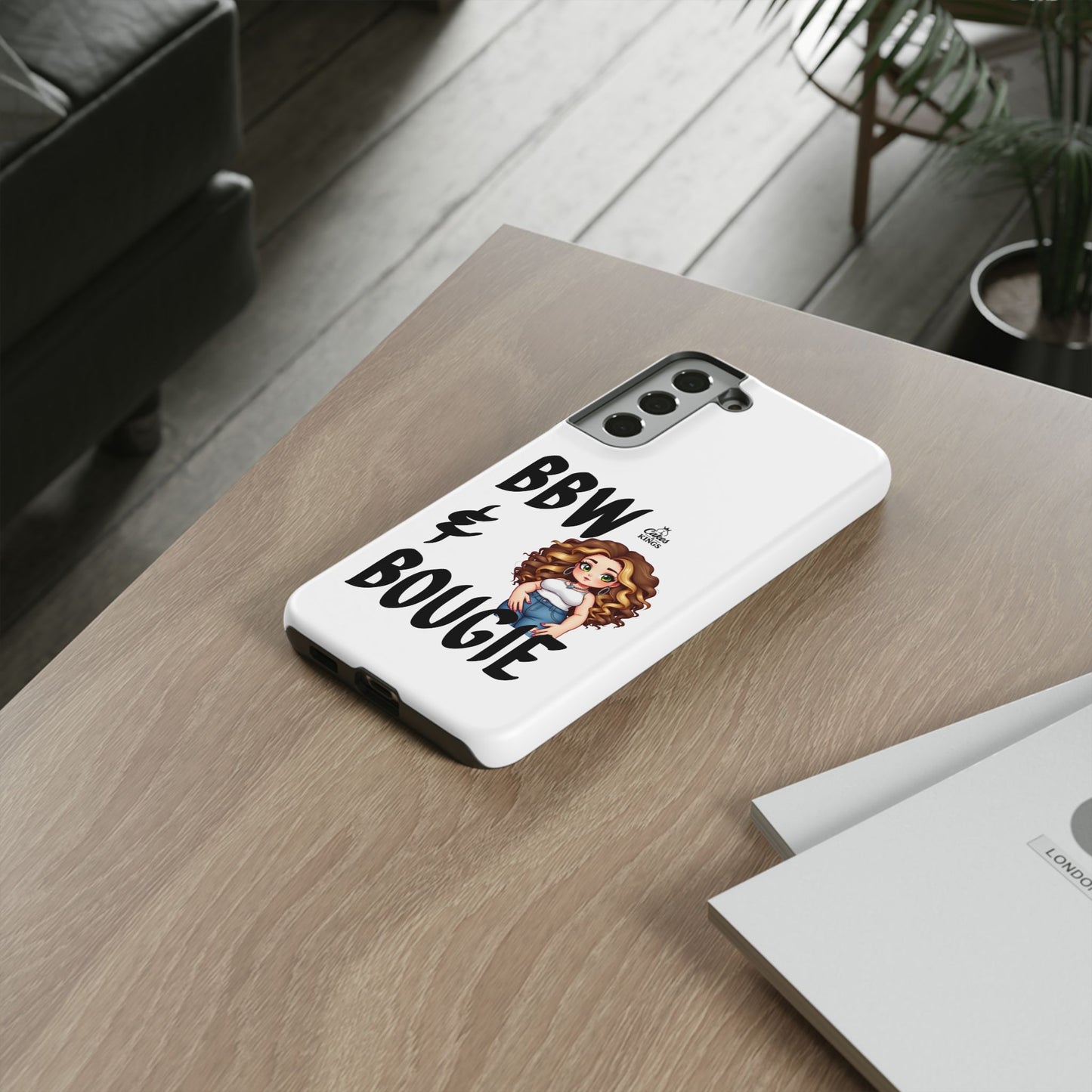 BBW & Bougie Phone Case, Cute Phone Cover for Plus Size Empowerment, Fun Gift for Friends, Motivational Case for Holidays
