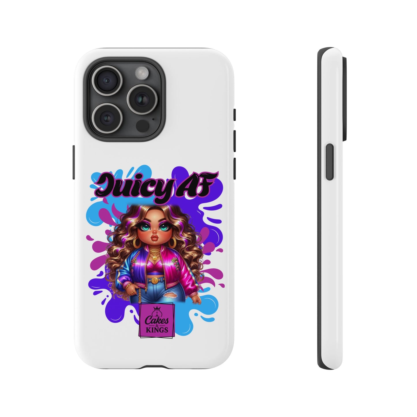 Juicy AF Phone Case, Trendy Phone Cover, Stylish Smartphone Accessory, Unique Gift for Her, Fun Pop Art Case