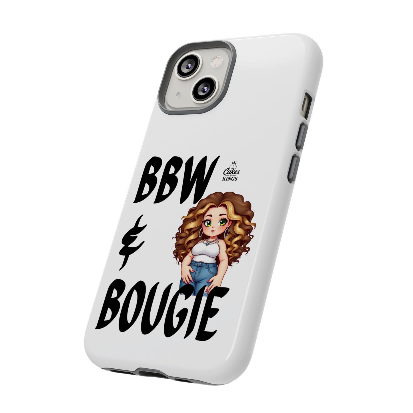 BBW & Bougie Phone Case, Cute Phone Cover for Plus Size Empowerment, Fun Gift for Friends, Motivational Case for Holidays