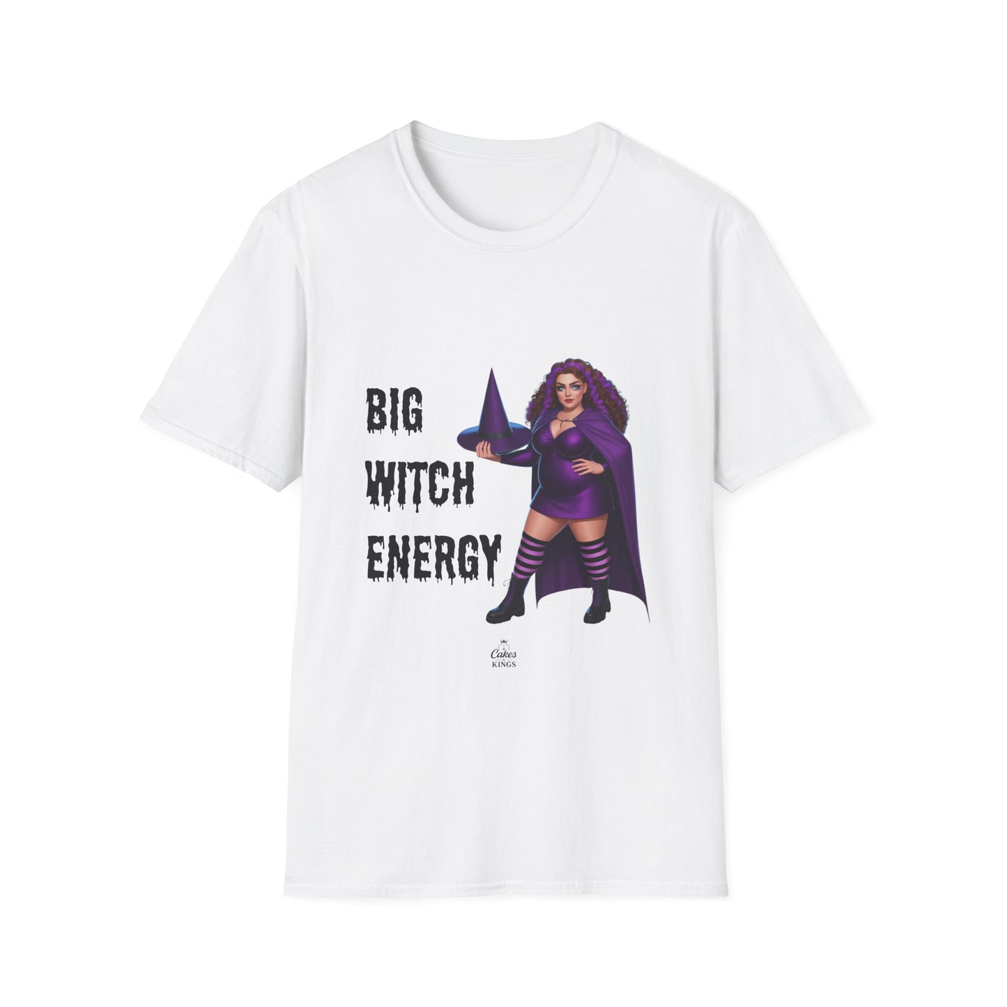 Big Witch Energy Unisex Softstyle T-Shirt, Witchy Tee, Halloween Shirt, Gift for Witches, Cozy Graphic Tee, Empowering Casual Wear