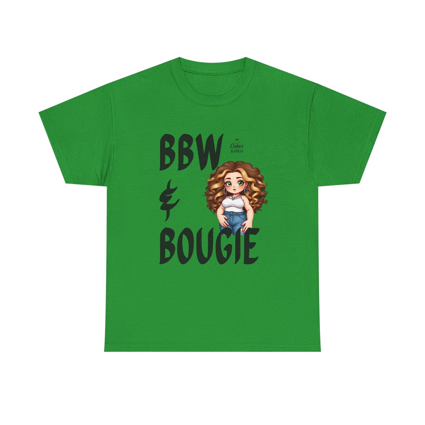 Chic BBW & Bougie Tee | Unisex Heavy Cotton Shirt, Plus-Size Fashion, Trendy Streetwear, Gift for Her, Casual Everyday Wear