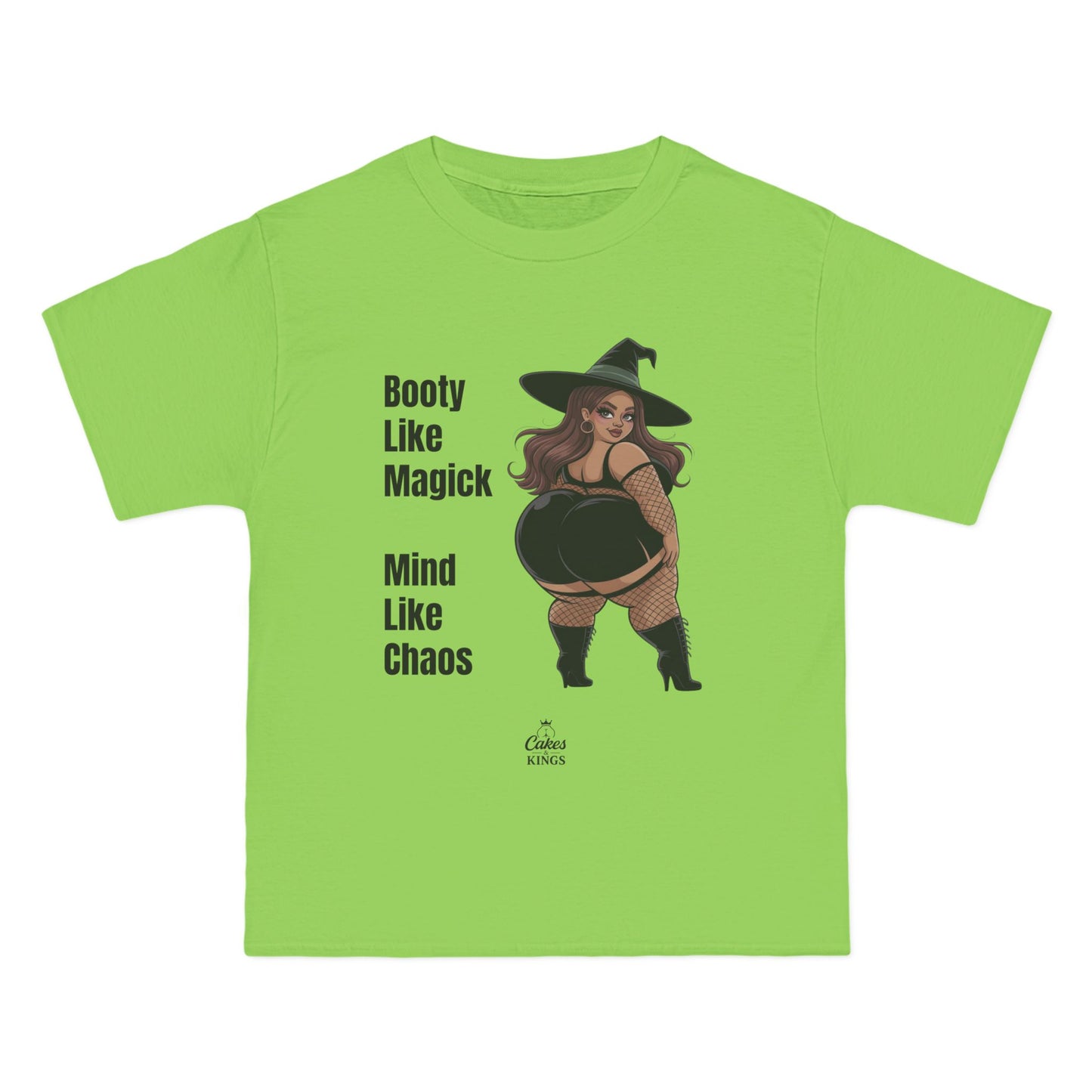 Witchy Graphic Tee, Booty Like Magick T-Shirt, Plus Size Casual Top, Halloween Apparel, Witchy Gift, Magical Humor Shirt