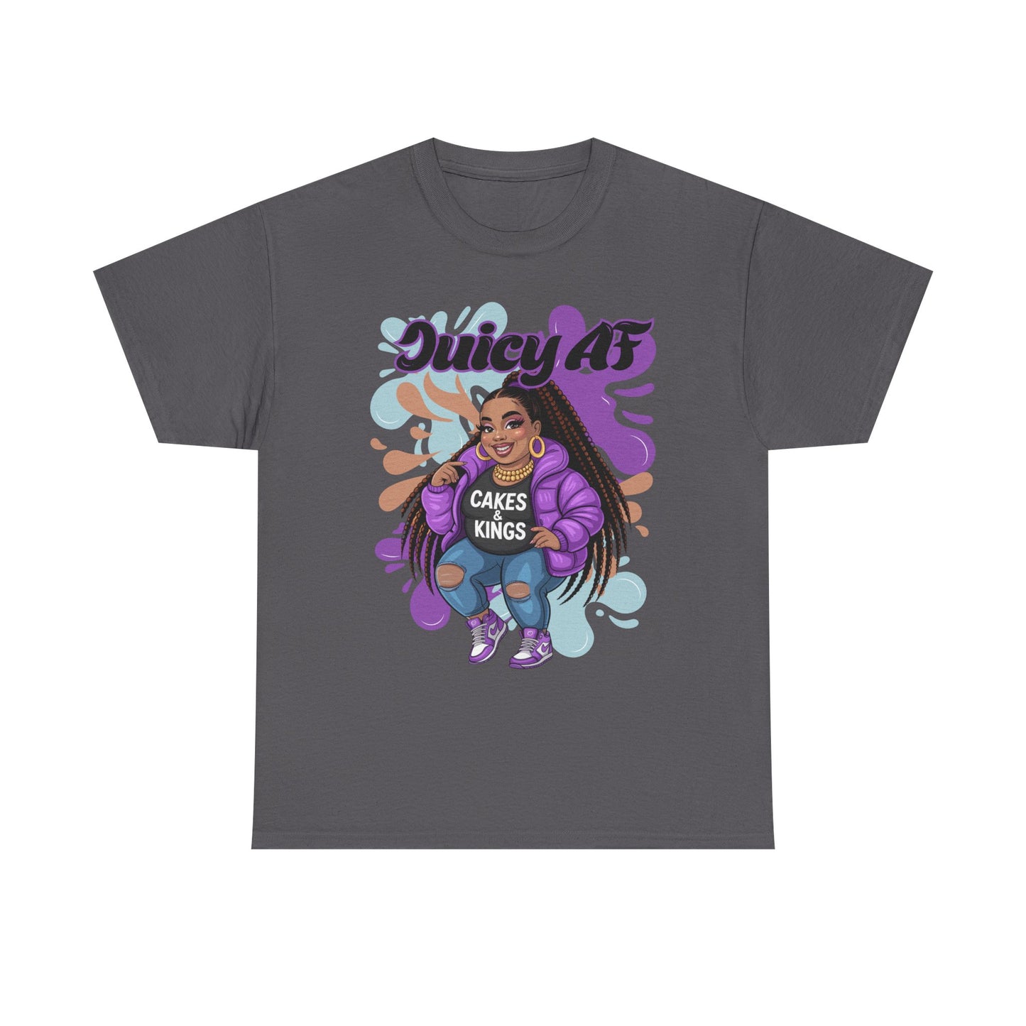 Juicy AS Heavy Cotton Tee, Funny Graphic Tee, plus-size shirt, casual wear, unique gift, trendy apparel