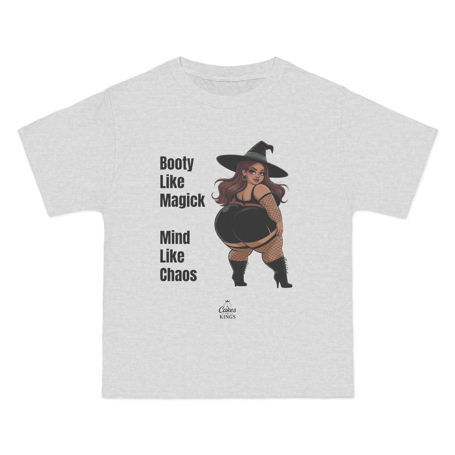 Witchy Graphic Tee, Booty Like Magick T-Shirt, Plus Size Casual Top, Halloween Apparel, Witchy Gift, Magical Humor Shirt