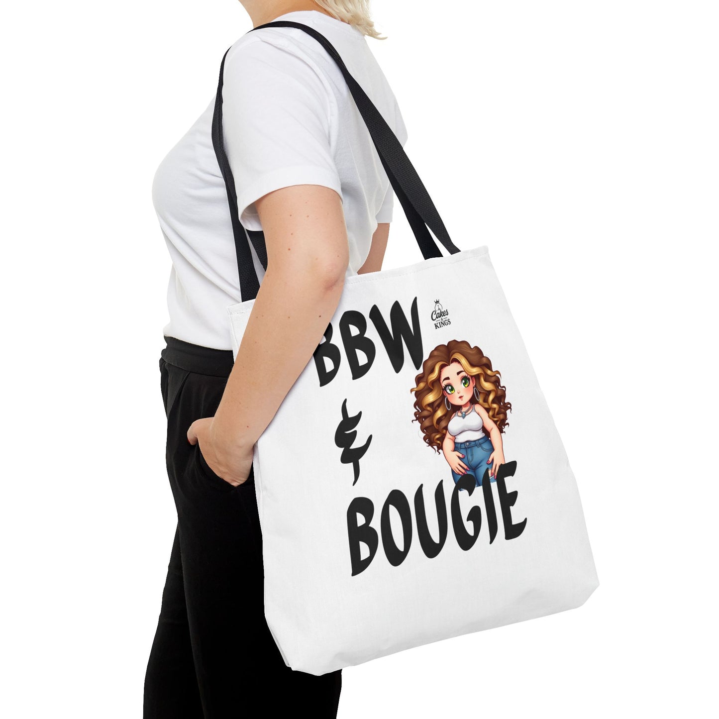 Chic BBW & Bougie Tote Bag for Everyday Use, Stylish Shopping, Gift for Her, Fashion Accessory, Cute Graphic Bag