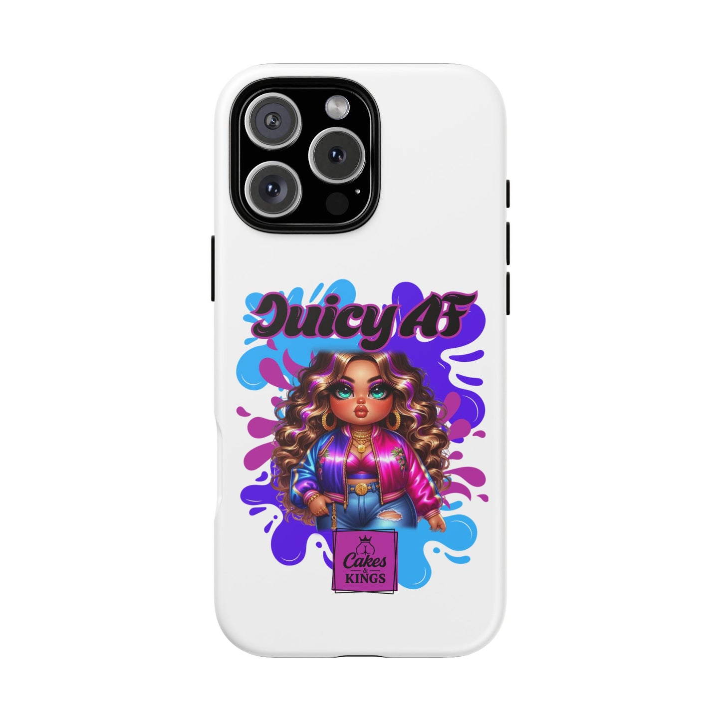 Juicy AF Phone Case, Trendy Phone Cover, Stylish Smartphone Accessory, Unique Gift for Her, Fun Pop Art Case