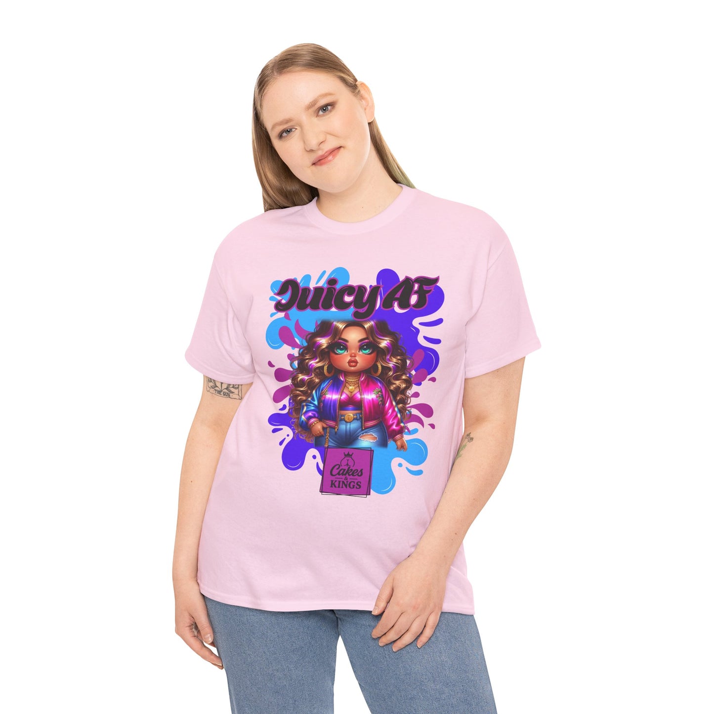 Juicy AF Graphic Tee, Fun Unisex T-Shirt for Everyday Wear, Gifts for Friends, Birthday Celebration, Fashion Statement, Streetwear Style