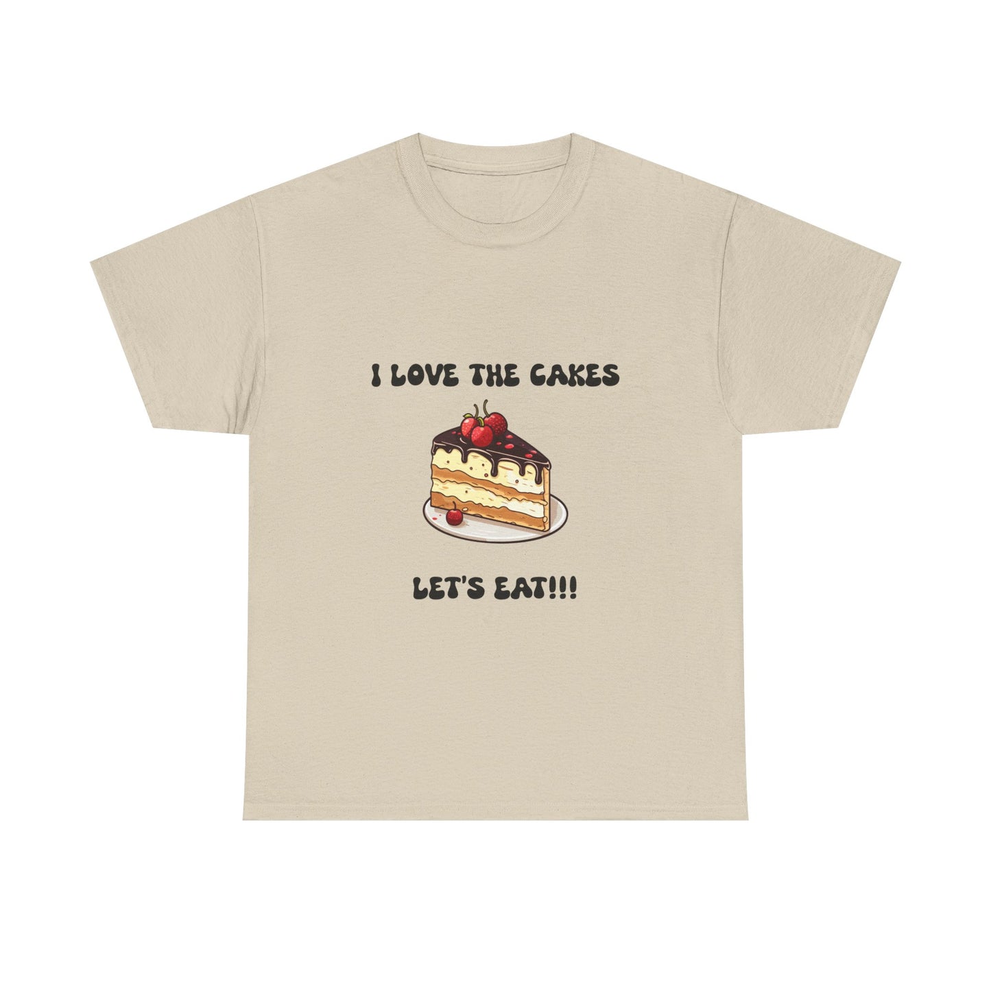 I Love the Cakes Unisex Heavy Cotton Tee | Funny Foodie Shirt, BBW Lover