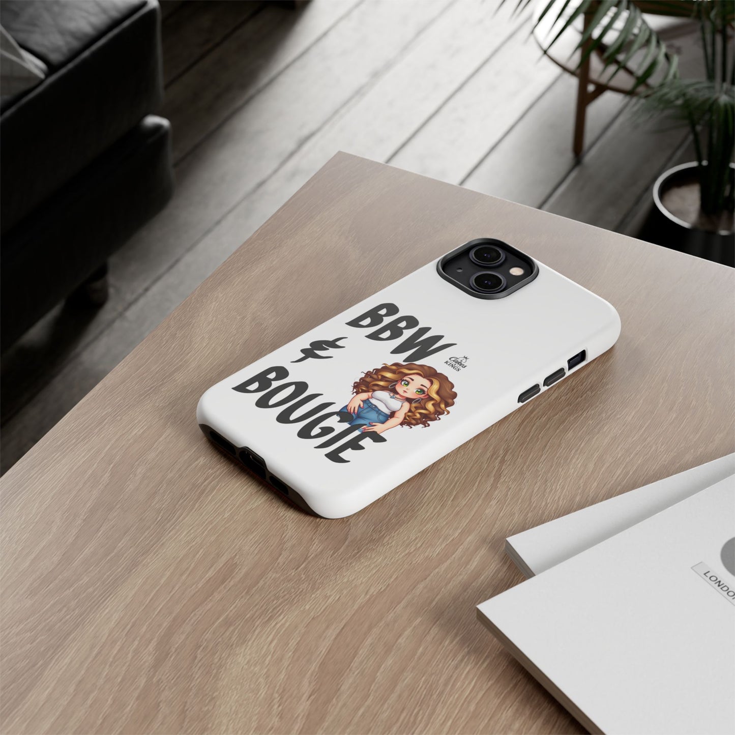 BBW & Bougie Phone Case, Cute Phone Cover for Plus Size Empowerment, Fun Gift for Friends, Motivational Case for Holidays