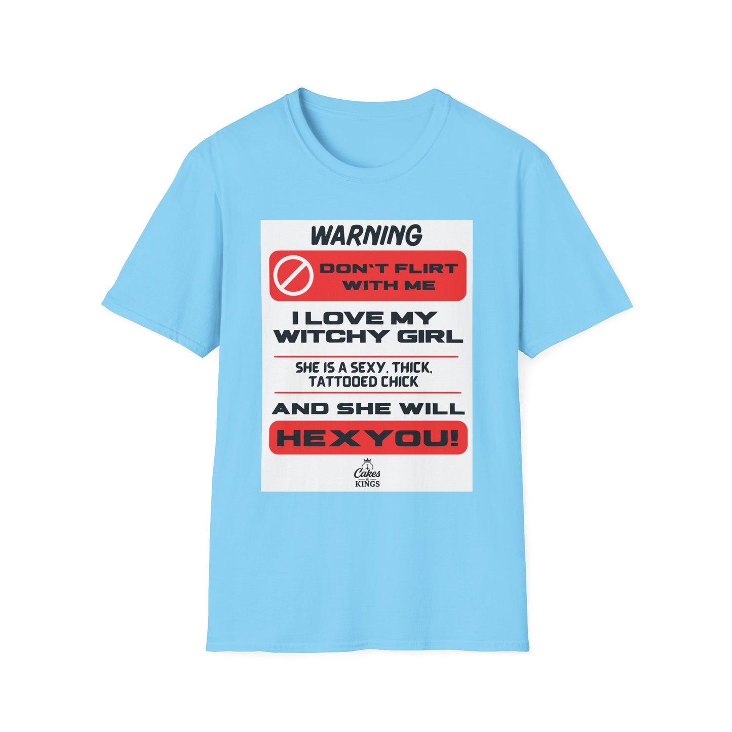 Warning Witchy Girl T-Shirt | Unisex Softstyle Tee, Funny Graphic T-Shirt, Halloween Apparel, Gift for Him, Unique Statement Shirt