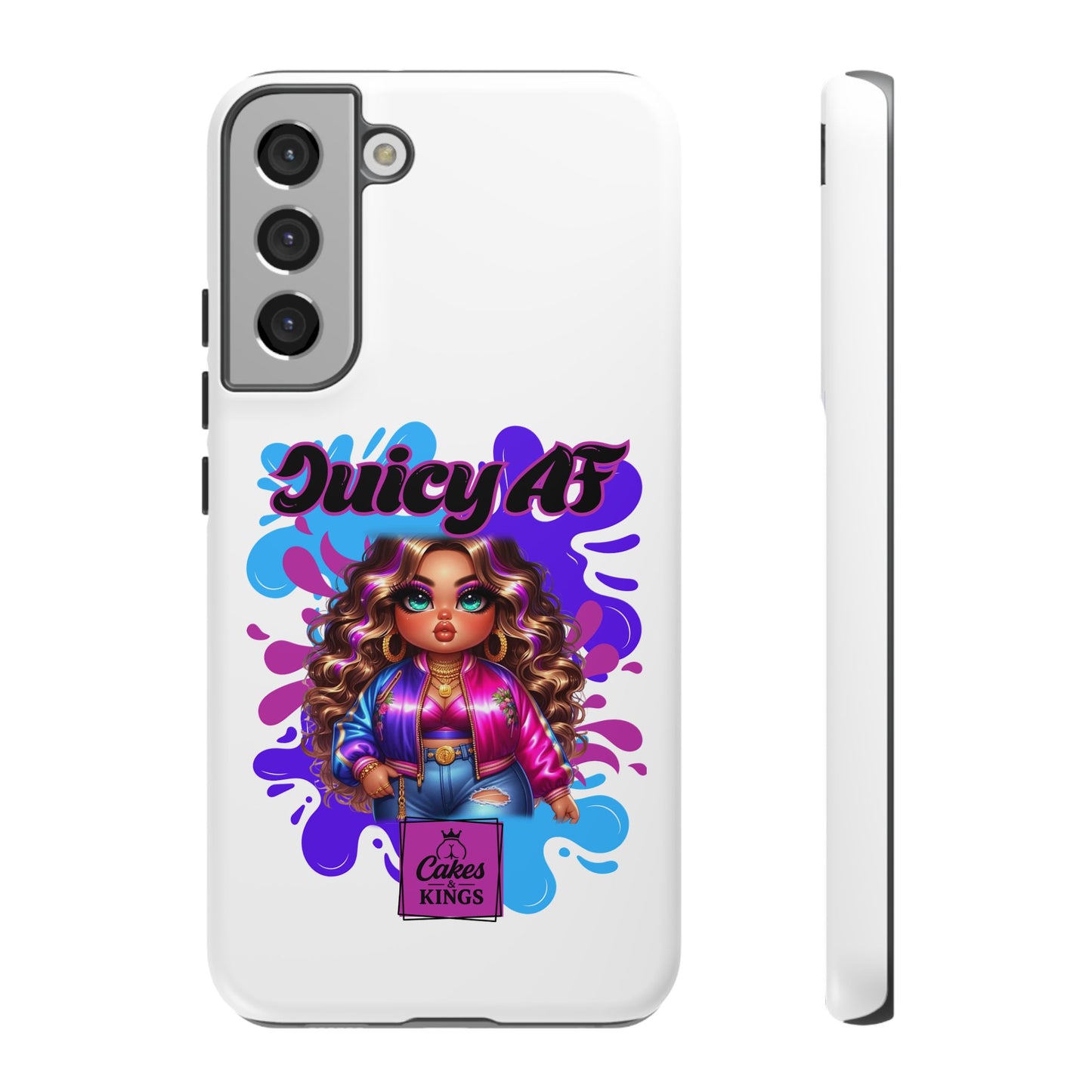 Juicy AF Phone Case, Trendy Phone Cover, Stylish Smartphone Accessory, Unique Gift for Her, Fun Pop Art Case
