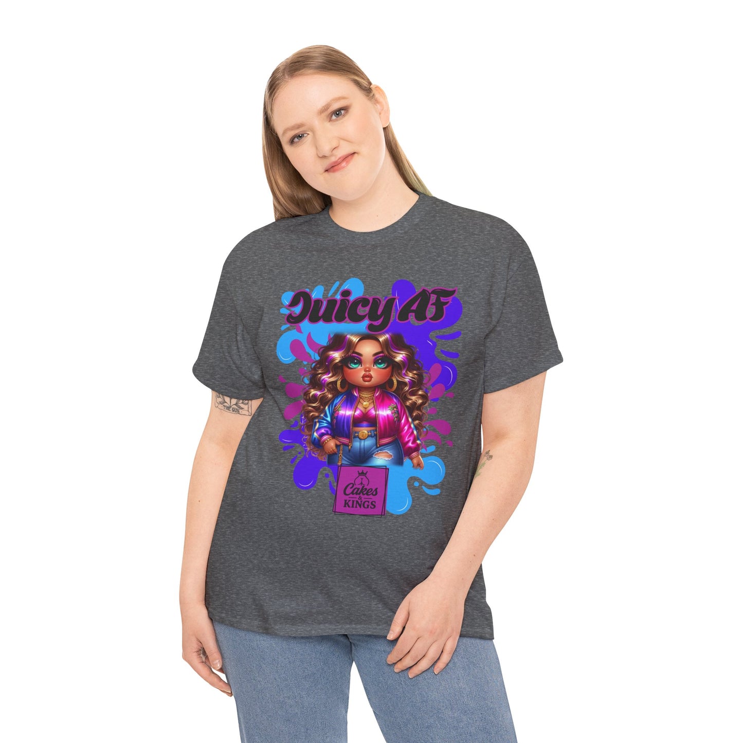 Juicy AF Graphic Tee, Fun Unisex T-Shirt for Everyday Wear, Gifts for Friends, Birthday Celebration, Fashion Statement, Streetwear Style