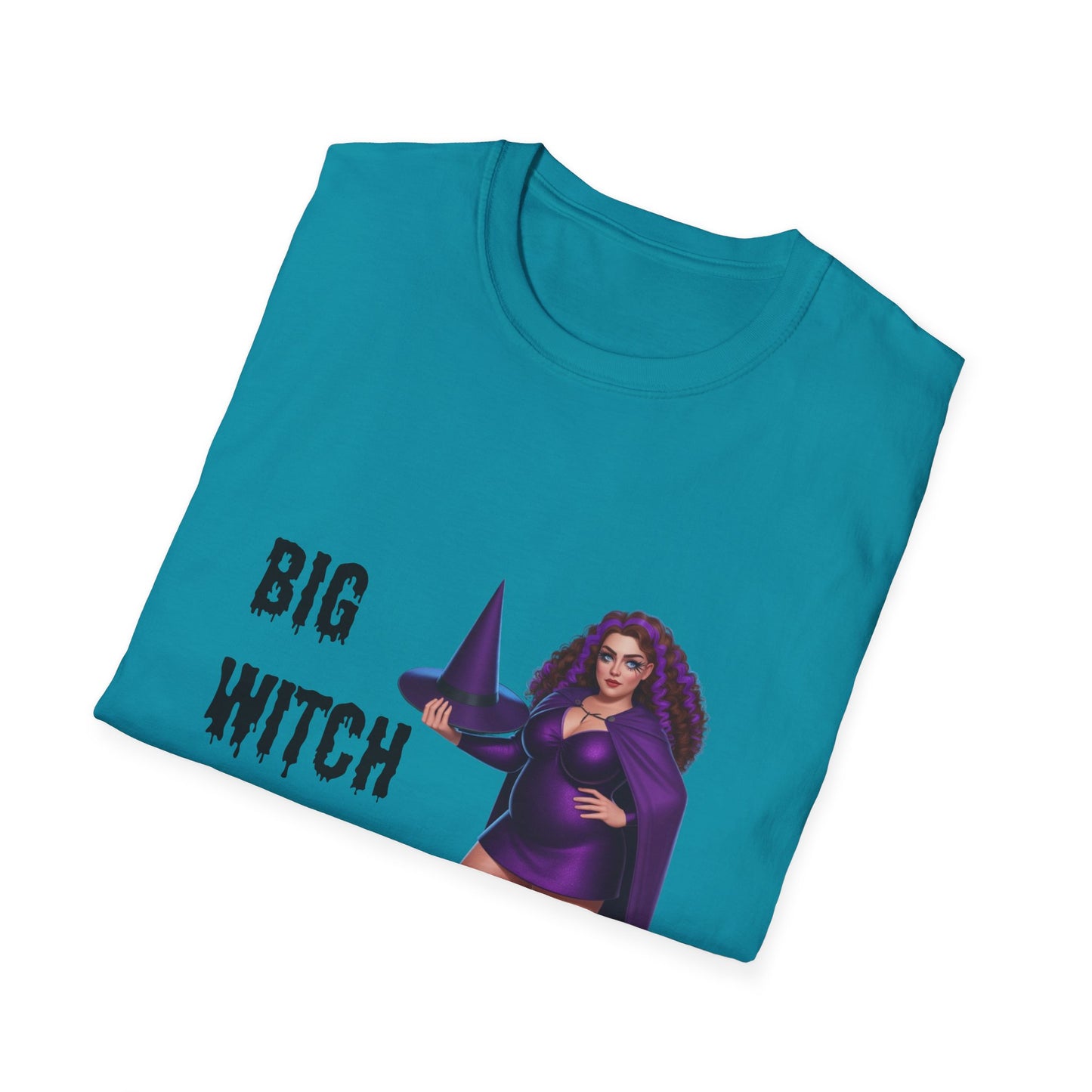 Big Witch Energy Unisex Softstyle T-Shirt, Witchy Tee, Halloween Shirt, Gift for Witches, Cozy Graphic Tee, Empowering Casual Wear