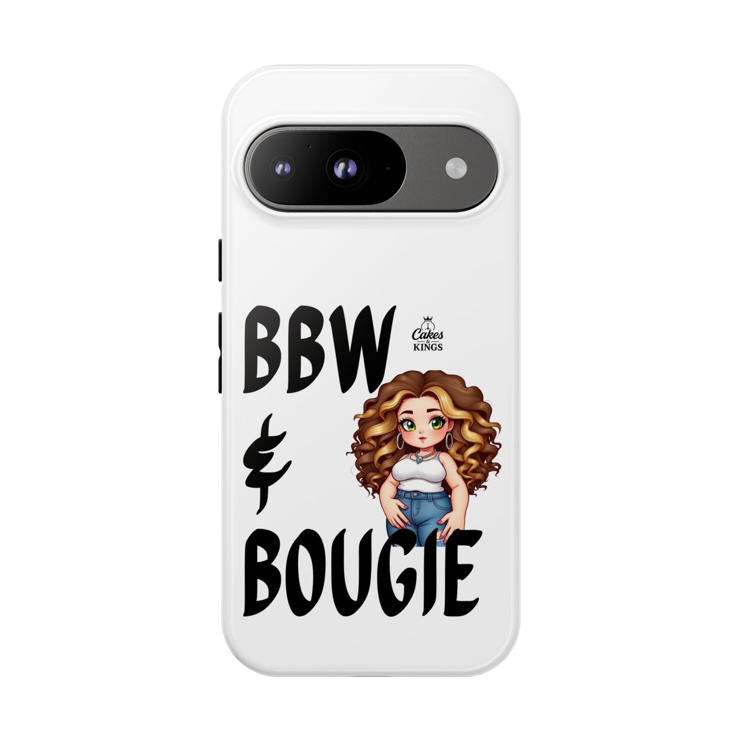 BBW & Bougie Phone Case, Cute Phone Cover for Plus Size Empowerment, Fun Gift for Friends, Motivational Case for Holidays