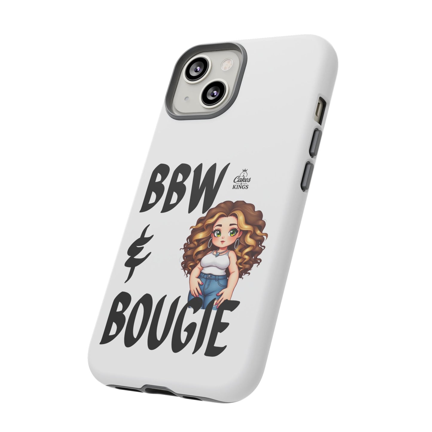 BBW & Bougie Phone Case, Cute Phone Cover for Plus Size Empowerment, Fun Gift for Friends, Motivational Case for Holidays