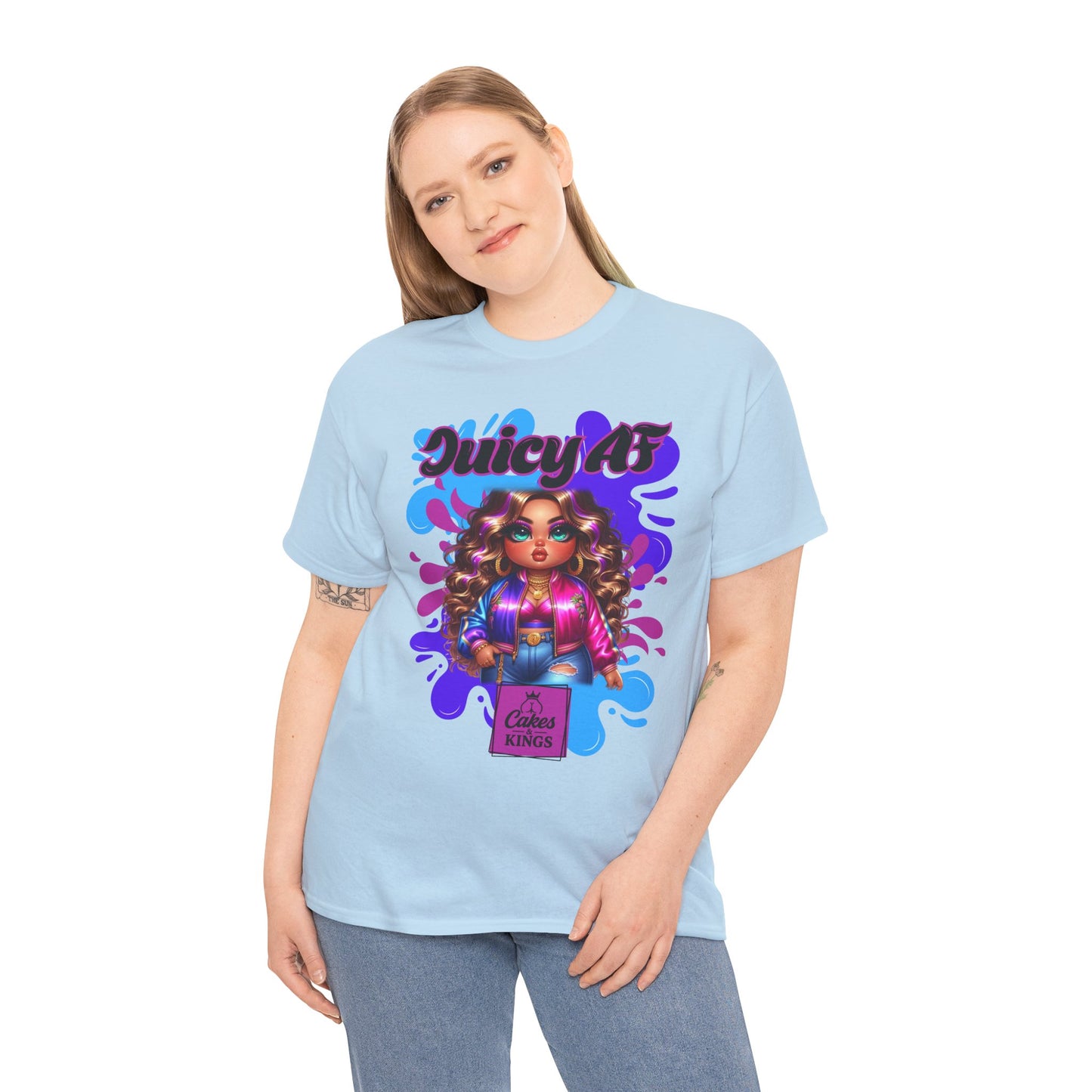 Juicy AF Graphic Tee, Fun Unisex T-Shirt for Everyday Wear, Gifts for Friends, Birthday Celebration, Fashion Statement, Streetwear Style
