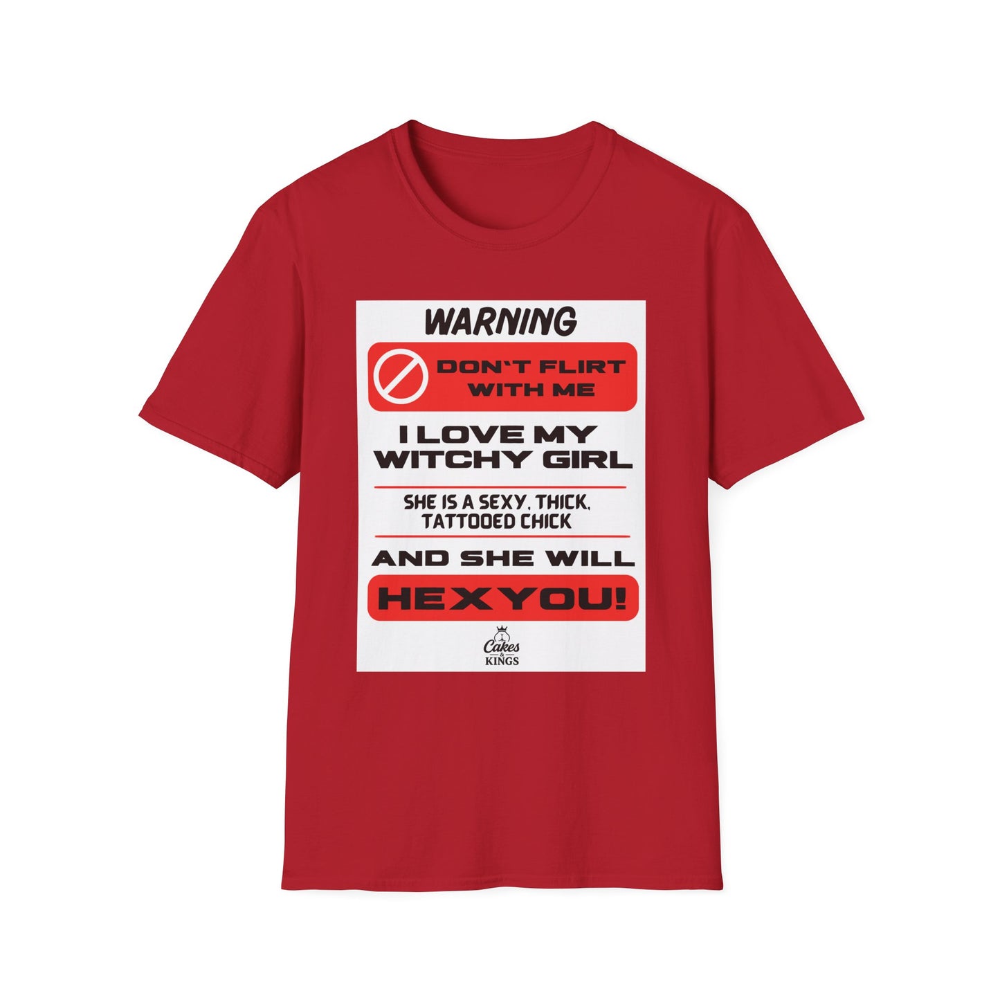 Warning Witchy Girl T-Shirt | Unisex Softstyle Tee, Funny Graphic T-Shirt, Halloween Apparel, Gift for Him, Unique Statement Shirt
