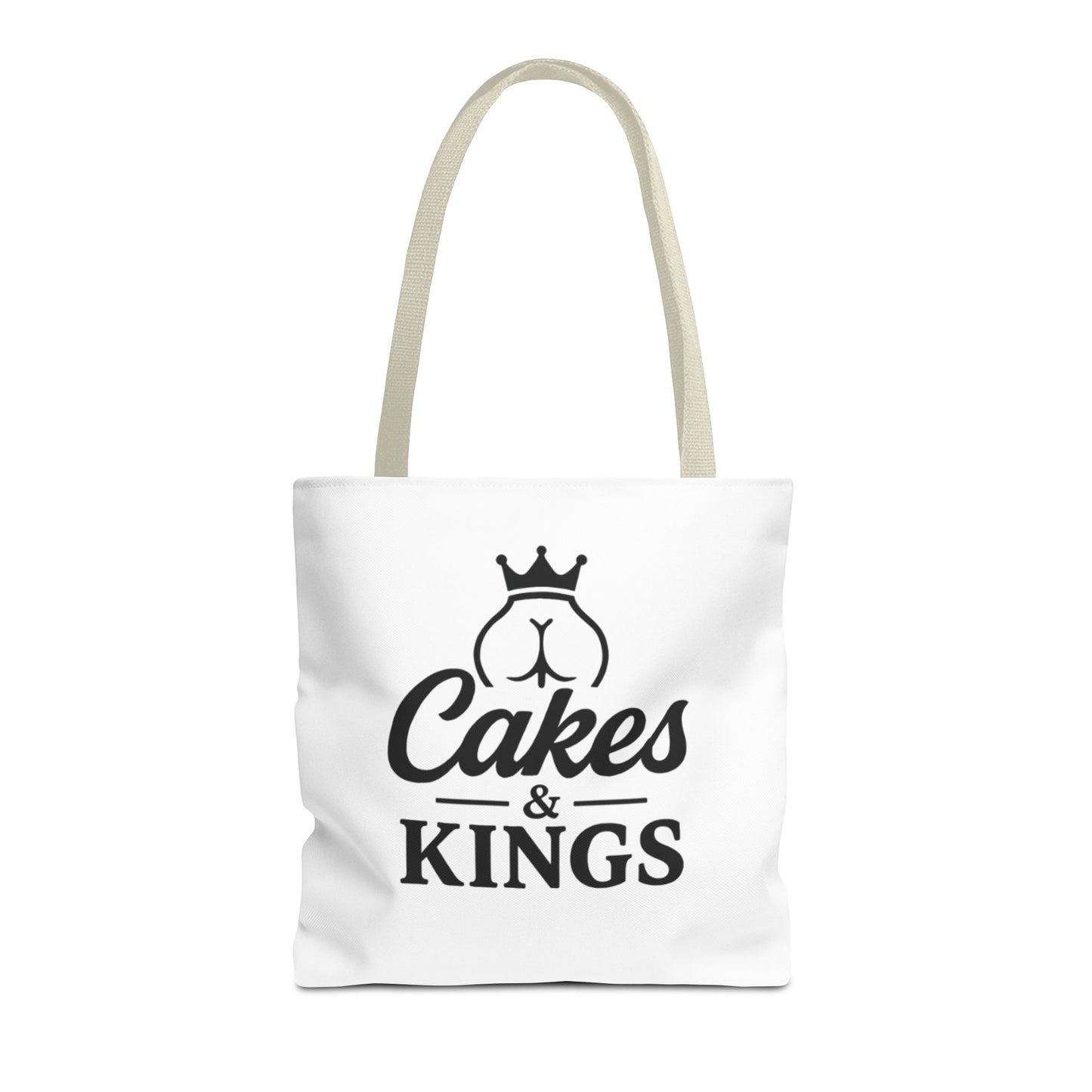 Cakes & Kings Tote Bag, Stylish Reusable Bag, Gift for Bakers, Travel Tote, Eco-Friendly Shopping Bag, Fun Kitchen Accessory
