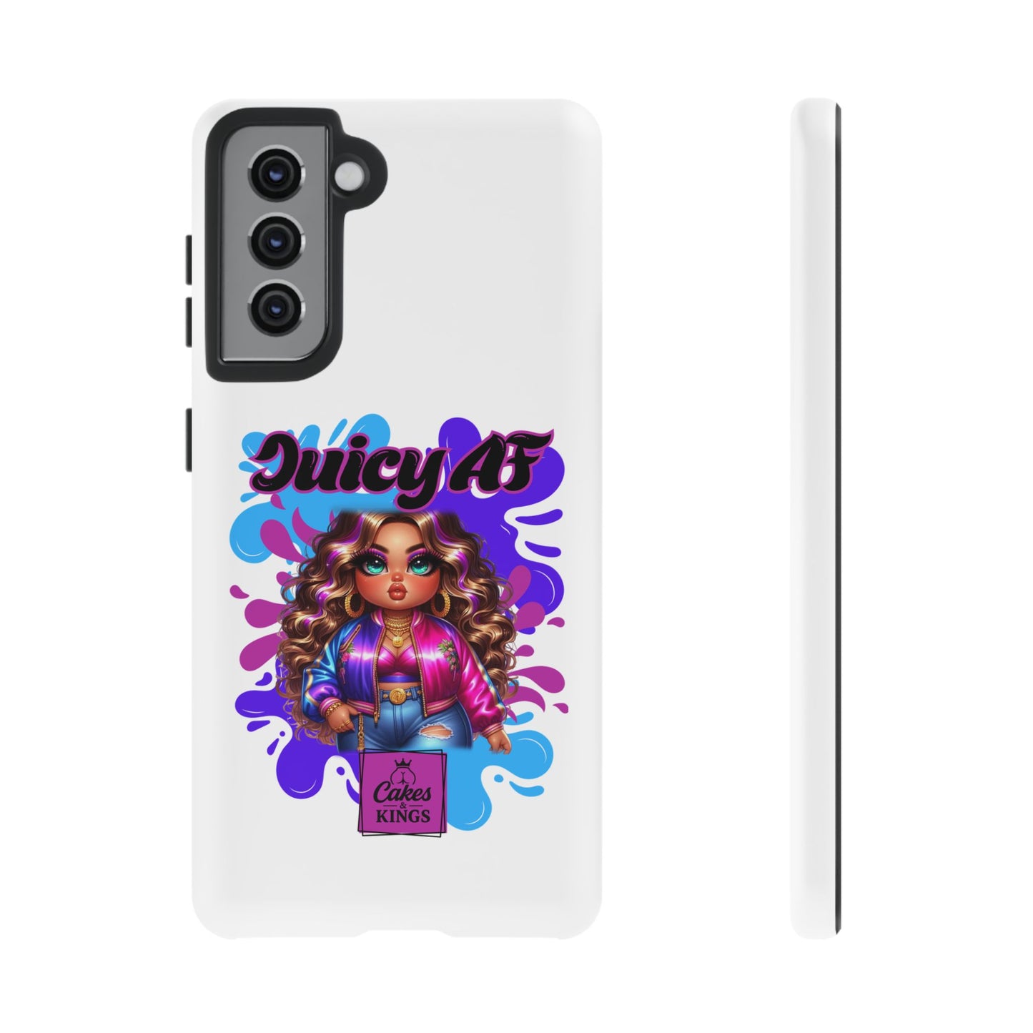 Juicy AF Phone Case, Trendy Phone Cover, Stylish Smartphone Accessory, Unique Gift for Her, Fun Pop Art Case