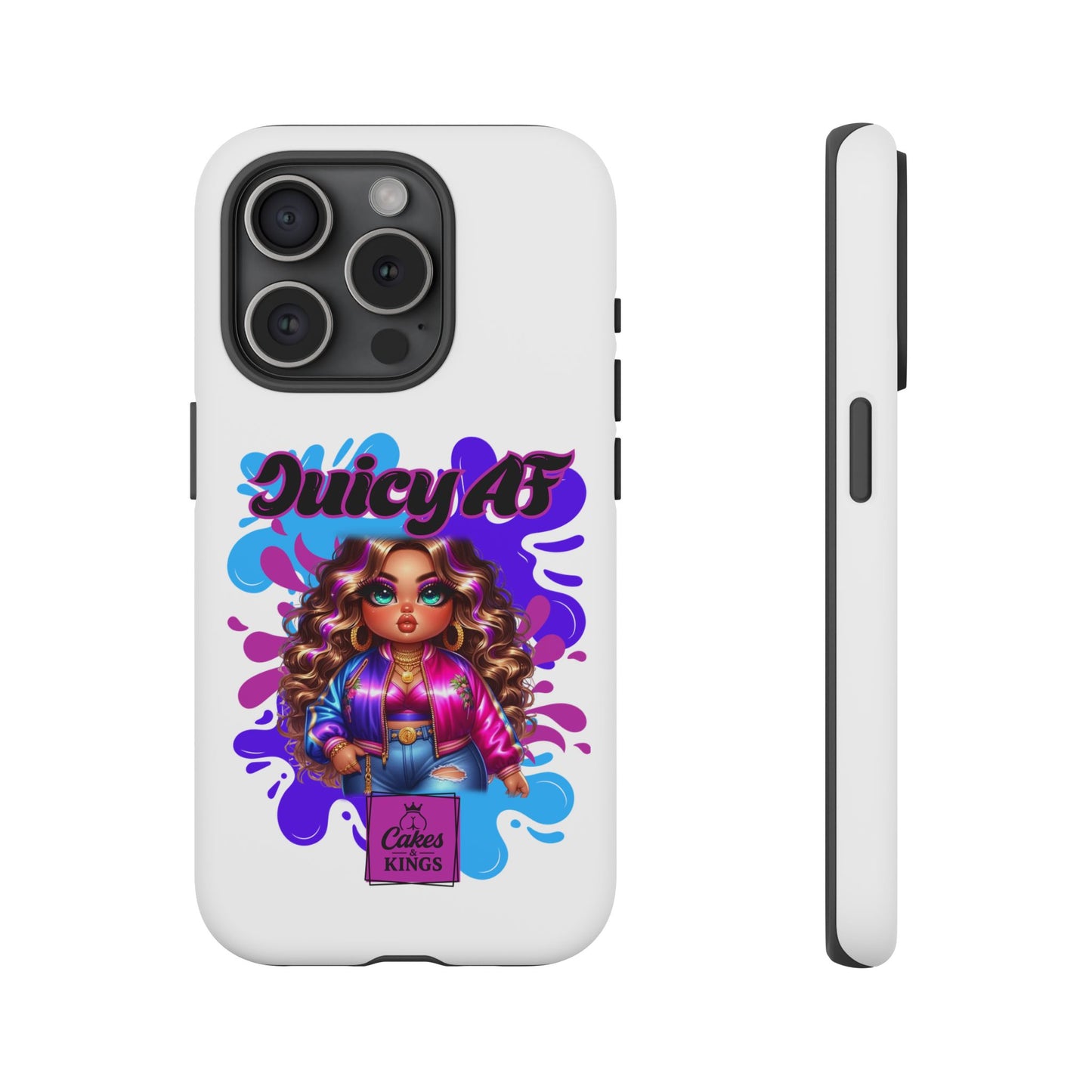 Juicy AF Phone Case, Trendy Phone Cover, Stylish Smartphone Accessory, Unique Gift for Her, Fun Pop Art Case