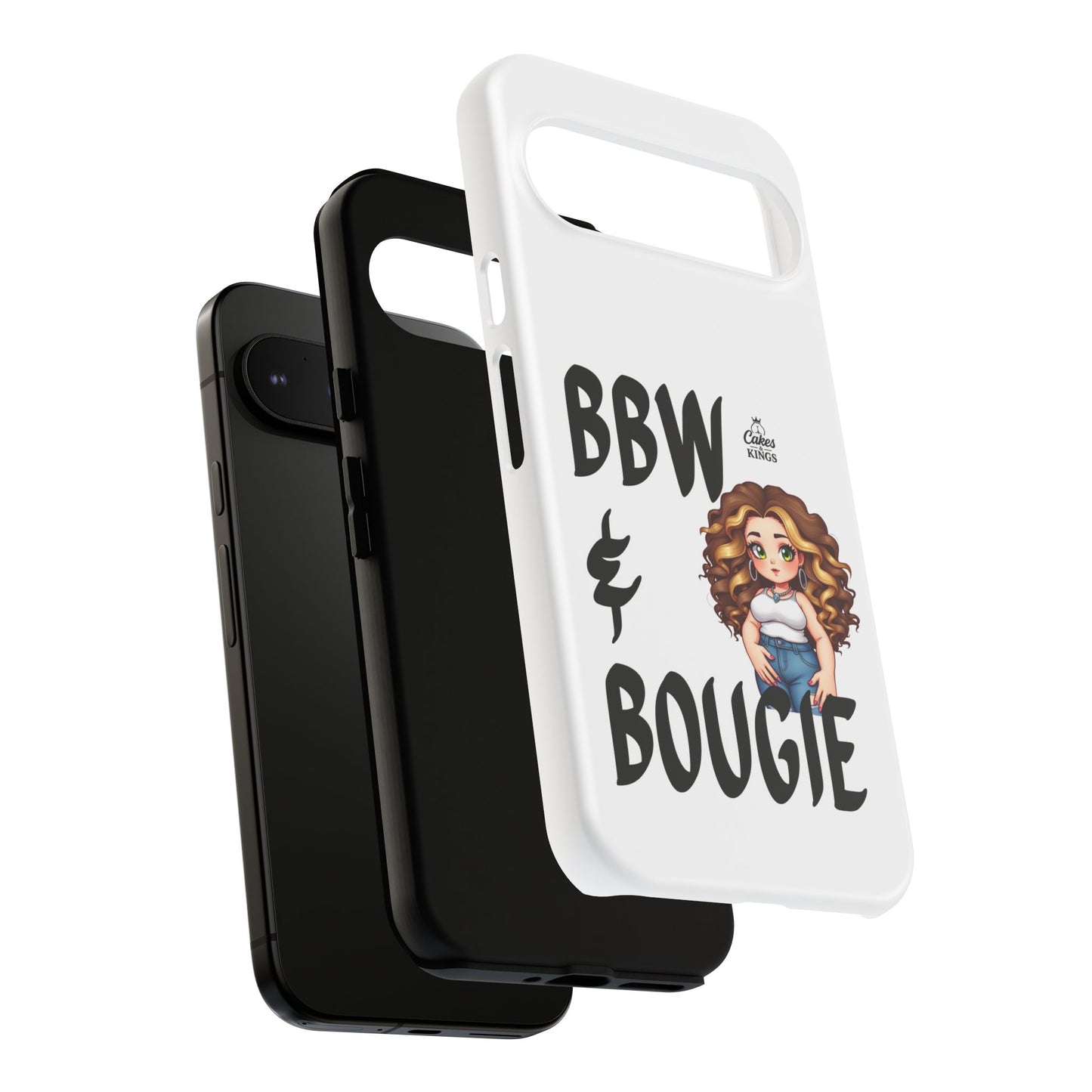 BBW & Bougie Phone Case, Cute Phone Cover for Plus Size Empowerment, Fun Gift for Friends, Motivational Case for Holidays
