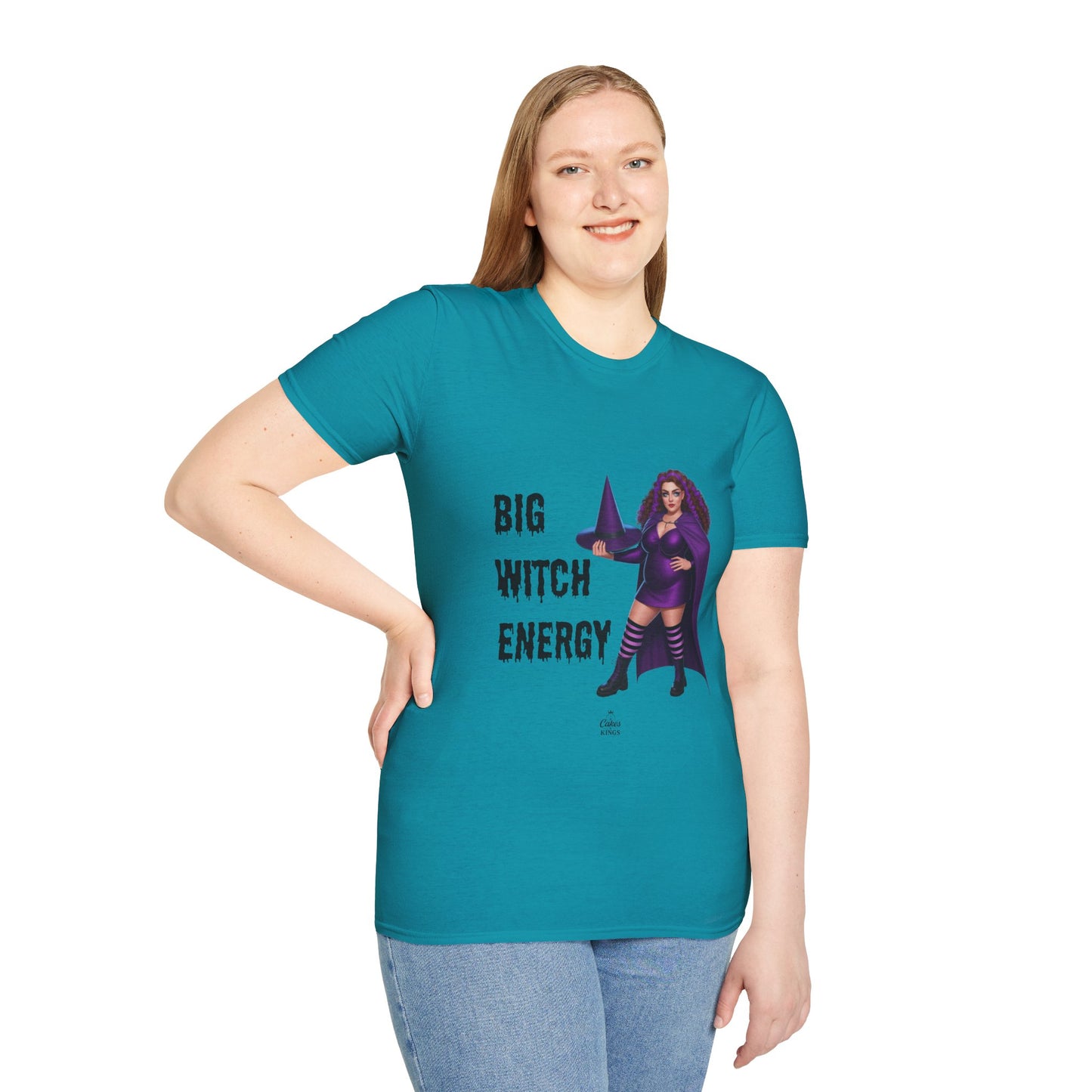 Big Witch Energy Unisex Softstyle T-Shirt, Witchy Tee, Halloween Shirt, Gift for Witches, Cozy Graphic Tee, Empowering Casual Wear