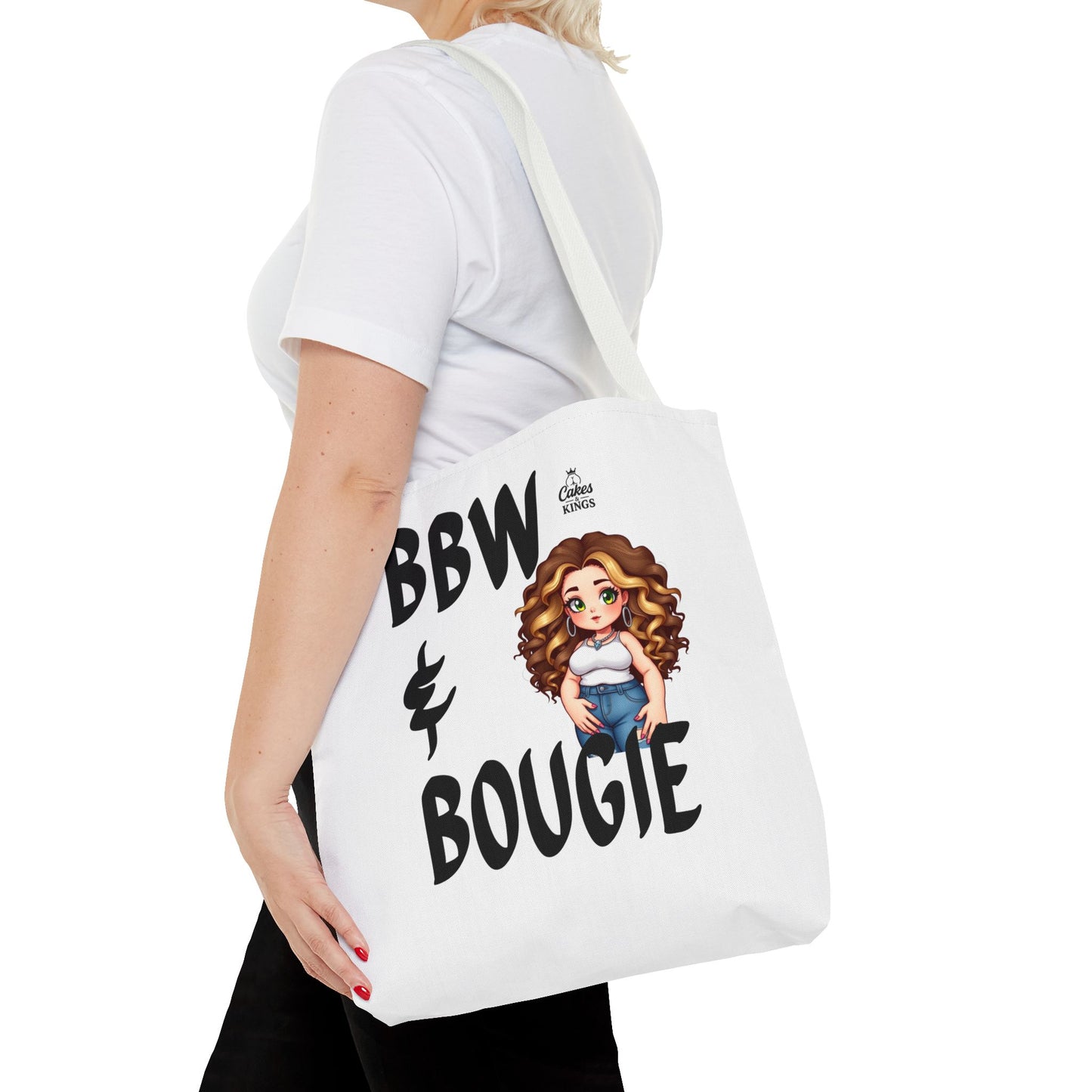 Chic BBW & Bougie Tote Bag for Everyday Use, Stylish Shopping, Gift for Her, Fashion Accessory, Cute Graphic Bag