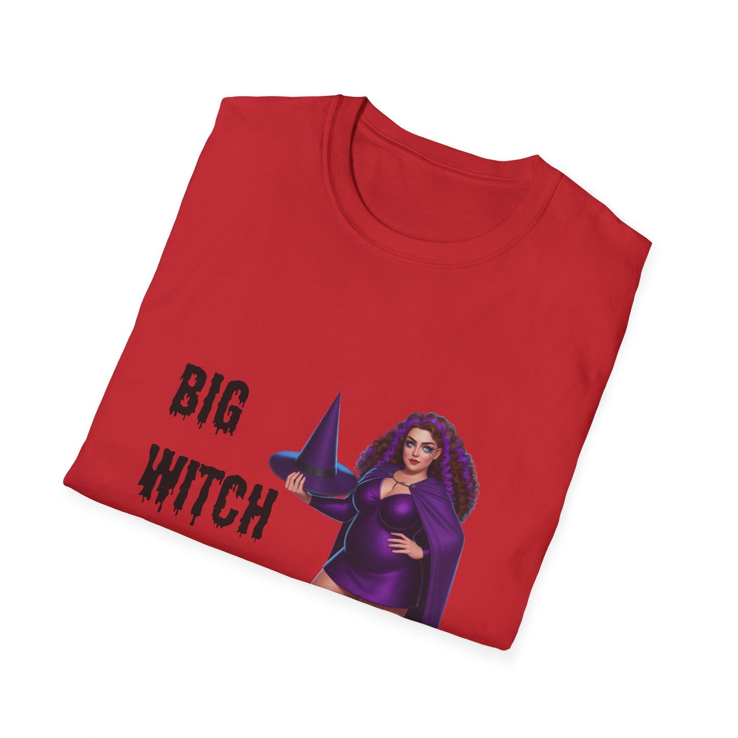 Big Witch Energy Unisex Softstyle T-Shirt, Witchy Tee, Halloween Shirt, Gift for Witches, Cozy Graphic Tee, Empowering Casual Wear