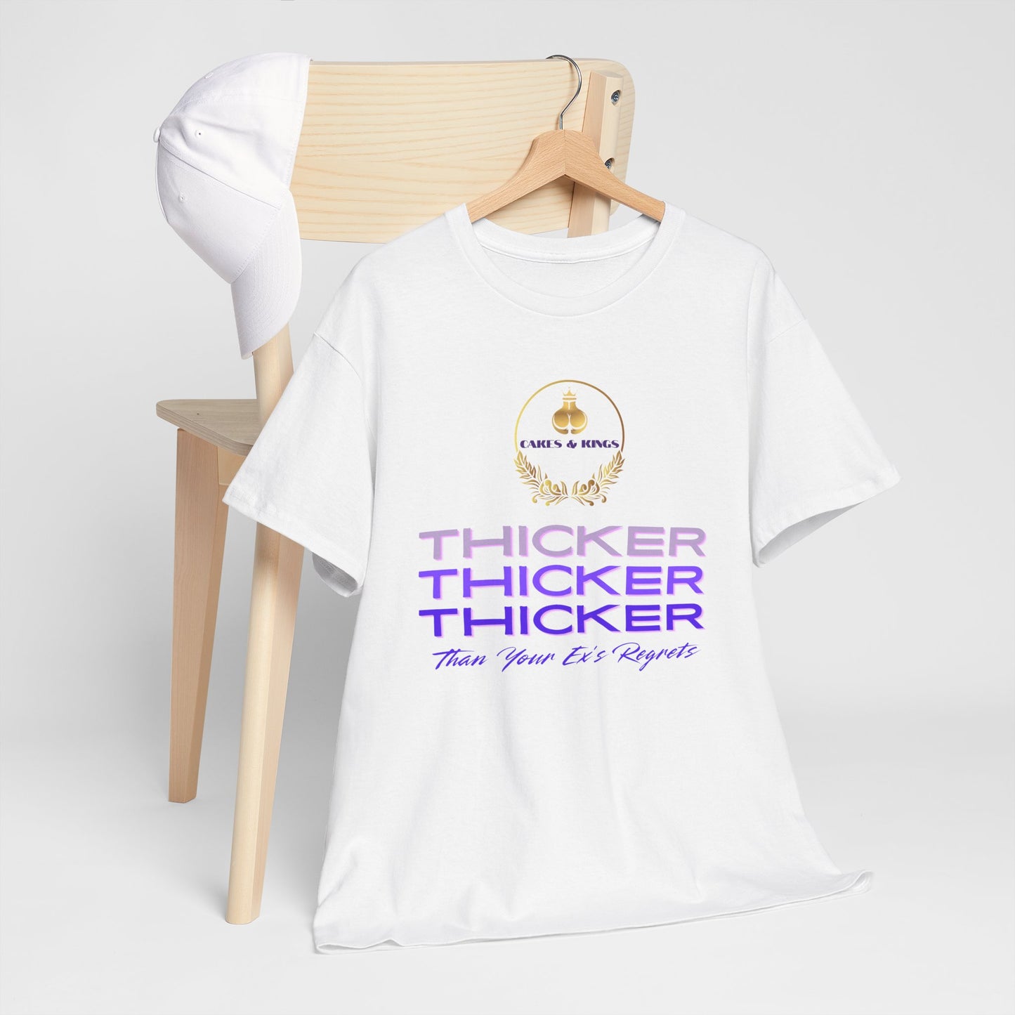 Thicker Than Your Ex T-Shirt, Unisex Heavy Cotton Tee, Funny Graphic Tee, Casual Wear, Gifts for Friends, Birthday Gift, Humor Apparel