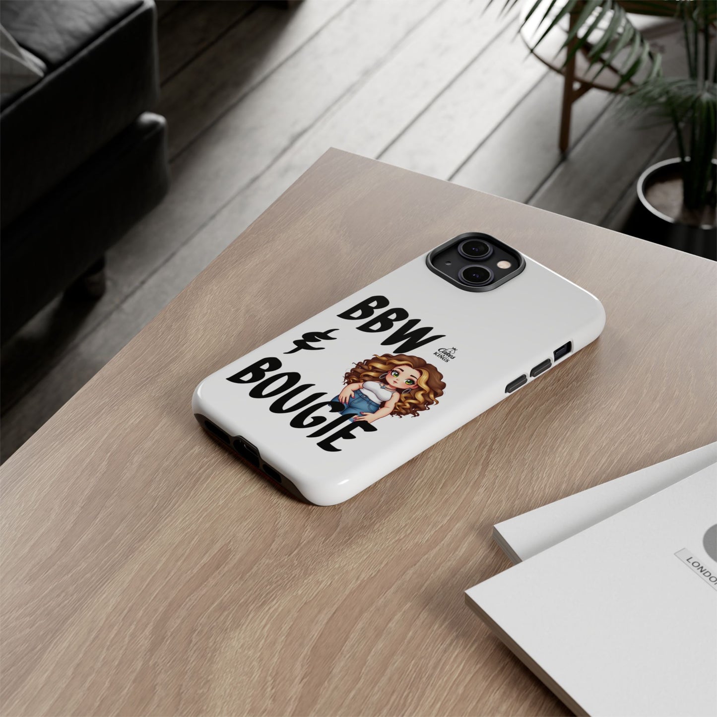 BBW & Bougie Phone Case, Cute Phone Cover for Plus Size Empowerment, Fun Gift for Friends, Motivational Case for Holidays