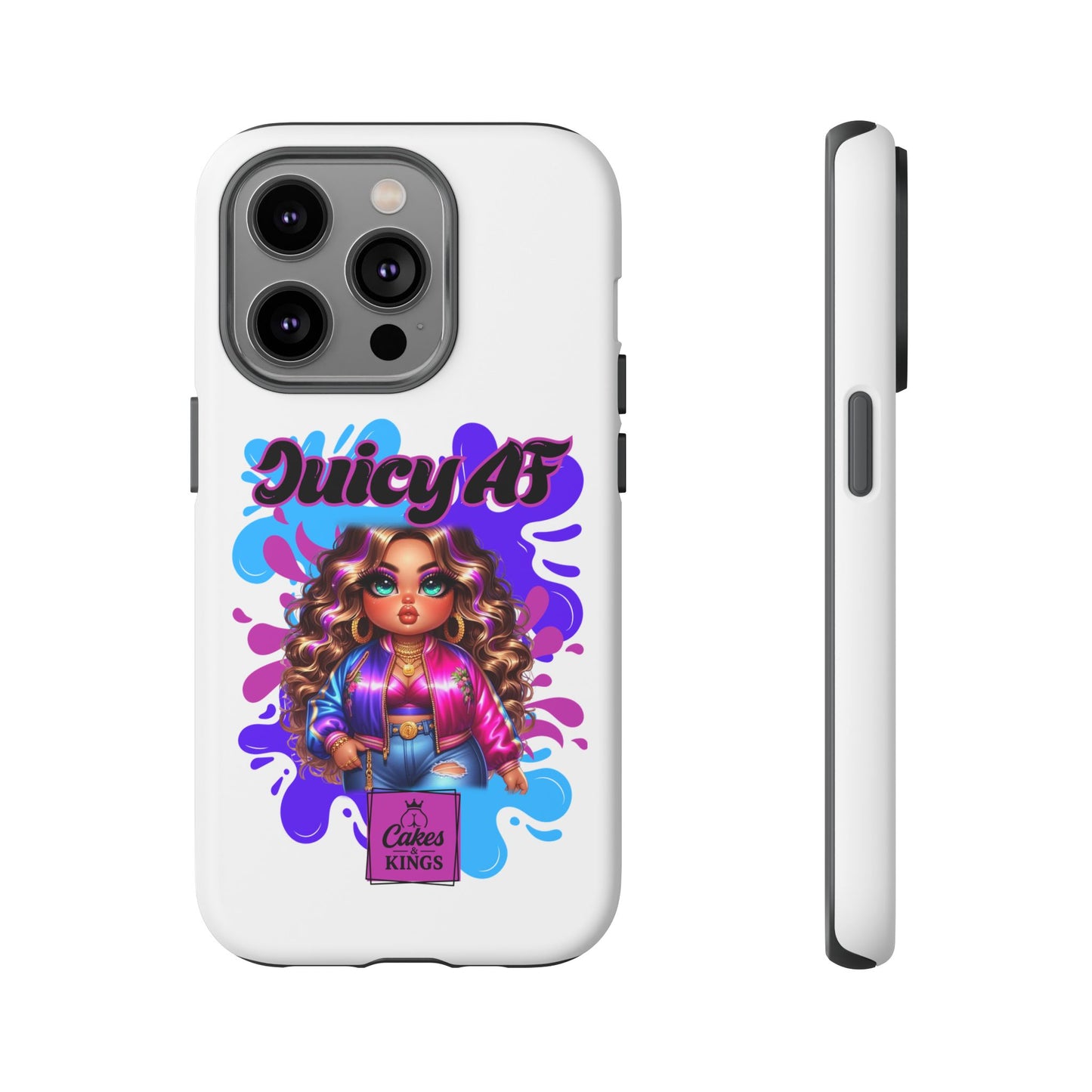 Juicy AF Phone Case, Trendy Phone Cover, Stylish Smartphone Accessory, Unique Gift for Her, Fun Pop Art Case