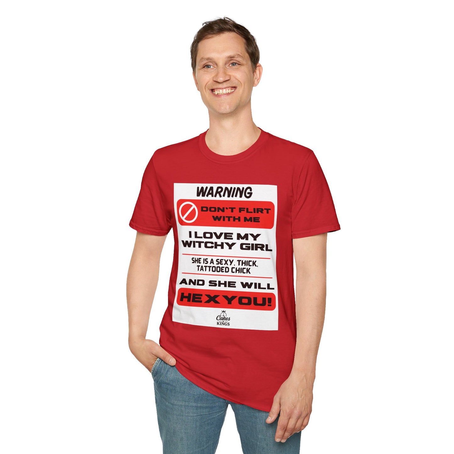 Warning Witchy Girl T-Shirt | Unisex Softstyle Tee, Funny Graphic T-Shirt, Halloween Apparel, Gift for Him, Unique Statement Shirt