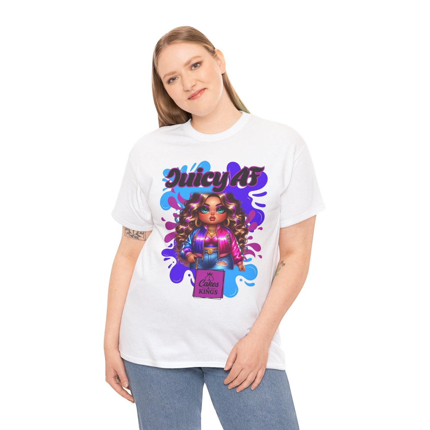 Juicy AF Graphic Tee, Fun Unisex T-Shirt for Everyday Wear, Gifts for Friends, Birthday Celebration, Fashion Statement, Streetwear Style