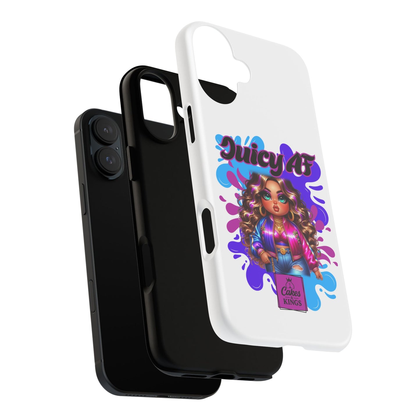 Juicy AF Phone Case, Trendy Phone Cover, Stylish Smartphone Accessory, Unique Gift for Her, Fun Pop Art Case