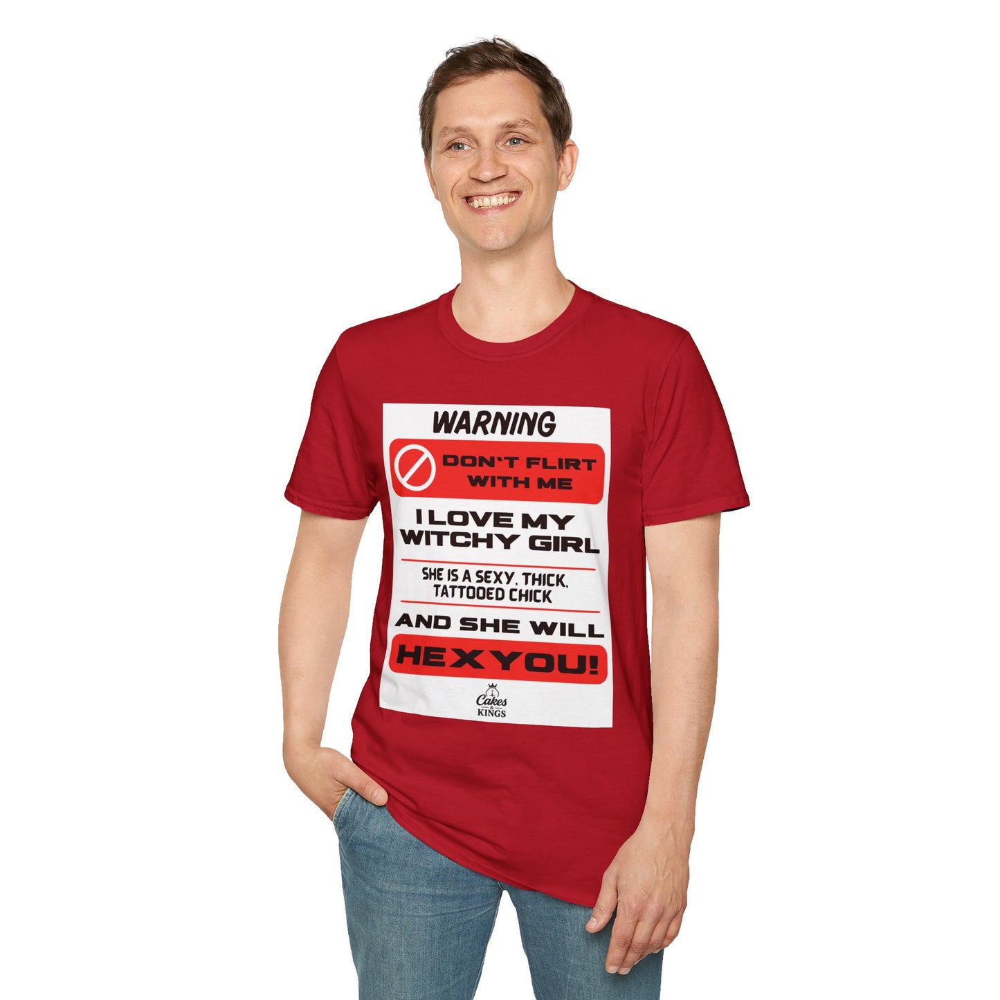 Warning Witchy Girl T-Shirt | Unisex Softstyle Tee, Funny Graphic T-Shirt, Halloween Apparel, Gift for Him, Unique Statement Shirt