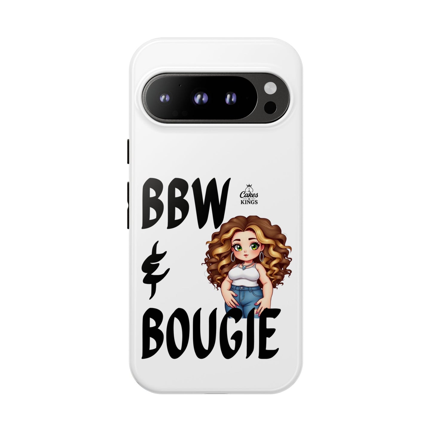 BBW & Bougie Phone Case, Cute Phone Cover for Plus Size Empowerment, Fun Gift for Friends, Motivational Case for Holidays
