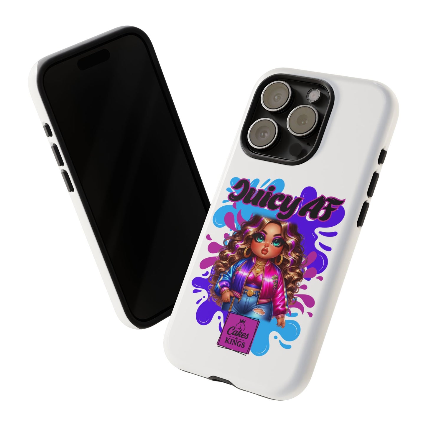 Juicy AF Phone Case, Trendy Phone Cover, Stylish Smartphone Accessory, Unique Gift for Her, Fun Pop Art Case