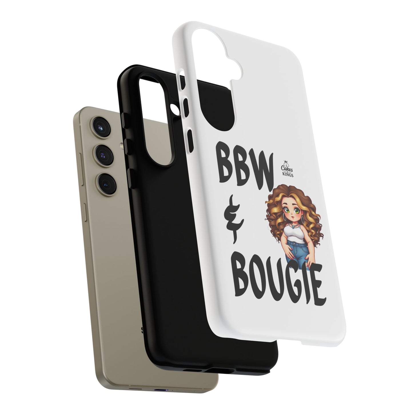 BBW & Bougie Phone Case, Cute Phone Cover for Plus Size Empowerment, Fun Gift for Friends, Motivational Case for Holidays