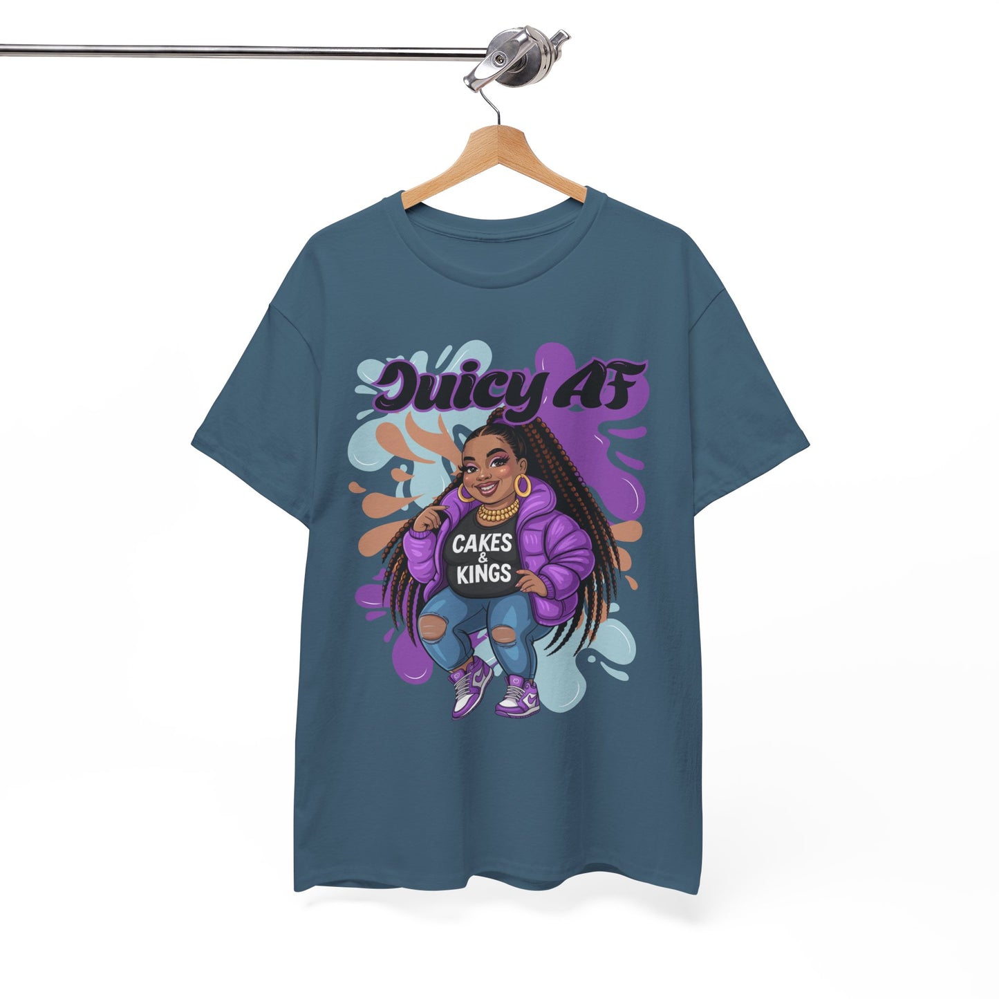 Juicy AS Heavy Cotton Tee, Funny Graphic Tee, plus-size shirt, casual wear, unique gift, trendy apparel