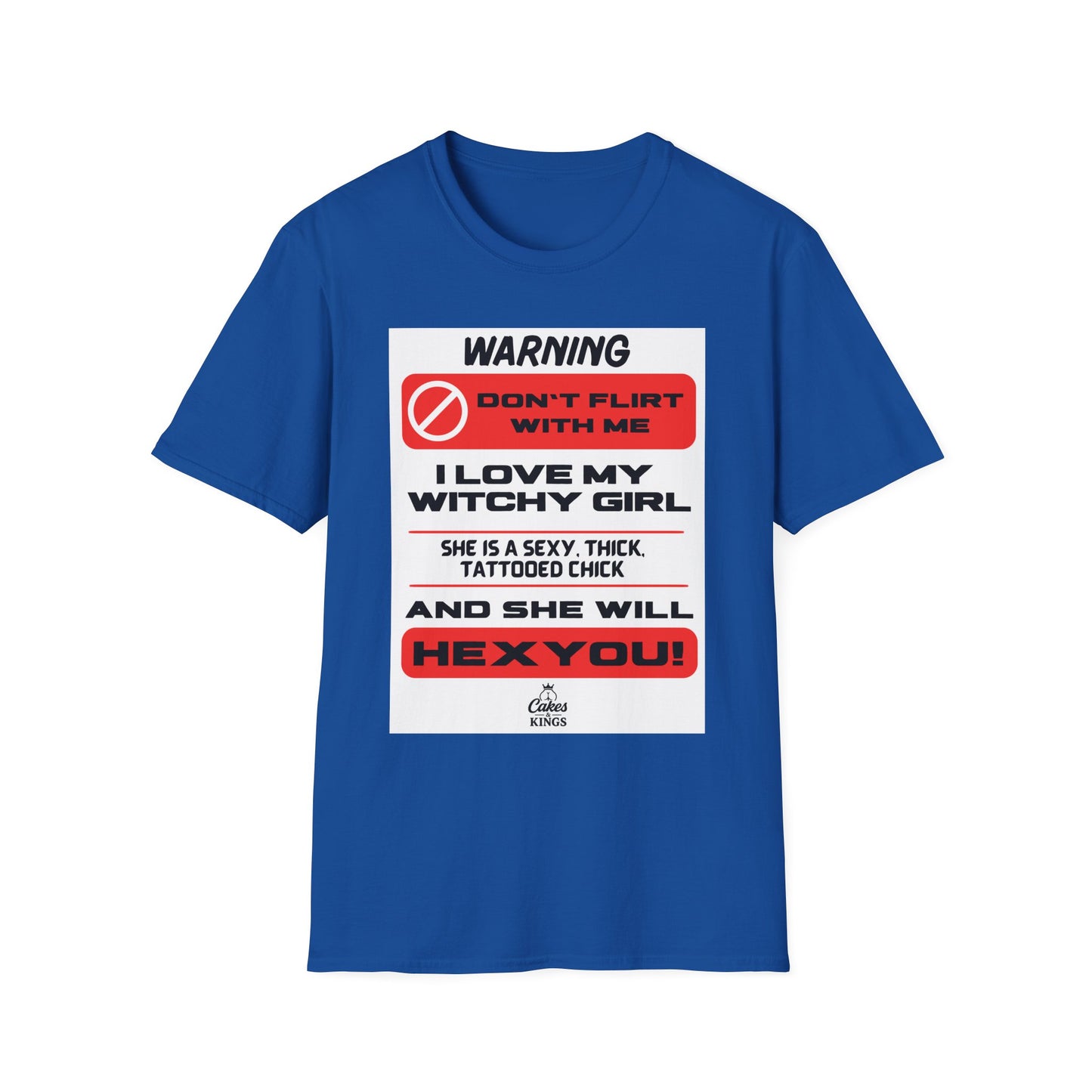 Warning Witchy Girl T-Shirt | Unisex Softstyle Tee, Funny Graphic T-Shirt, Halloween Apparel, Gift for Him, Unique Statement Shirt