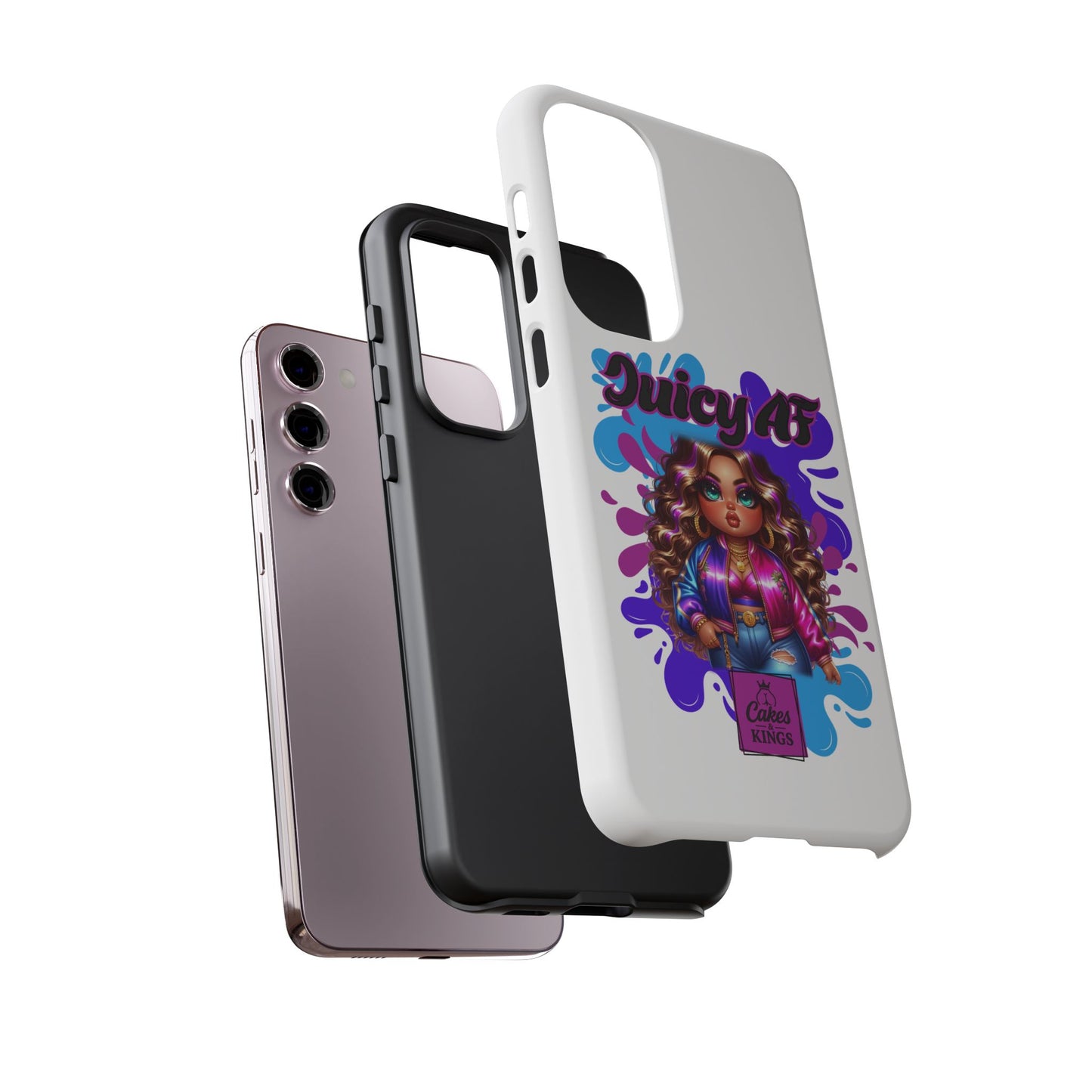 Juicy AF Phone Case, Trendy Phone Cover, Stylish Smartphone Accessory, Unique Gift for Her, Fun Pop Art Case