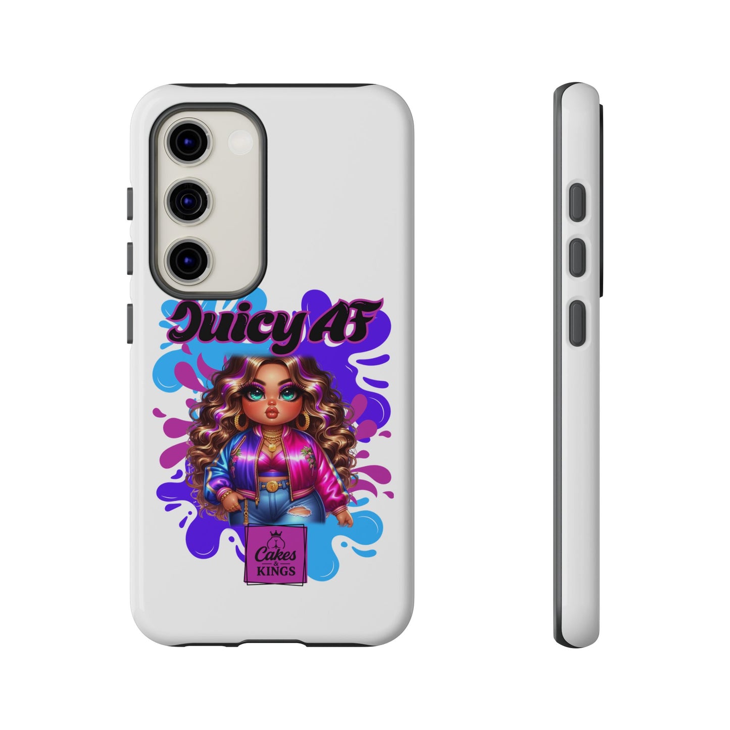 Juicy AF Phone Case, Trendy Phone Cover, Stylish Smartphone Accessory, Unique Gift for Her, Fun Pop Art Case