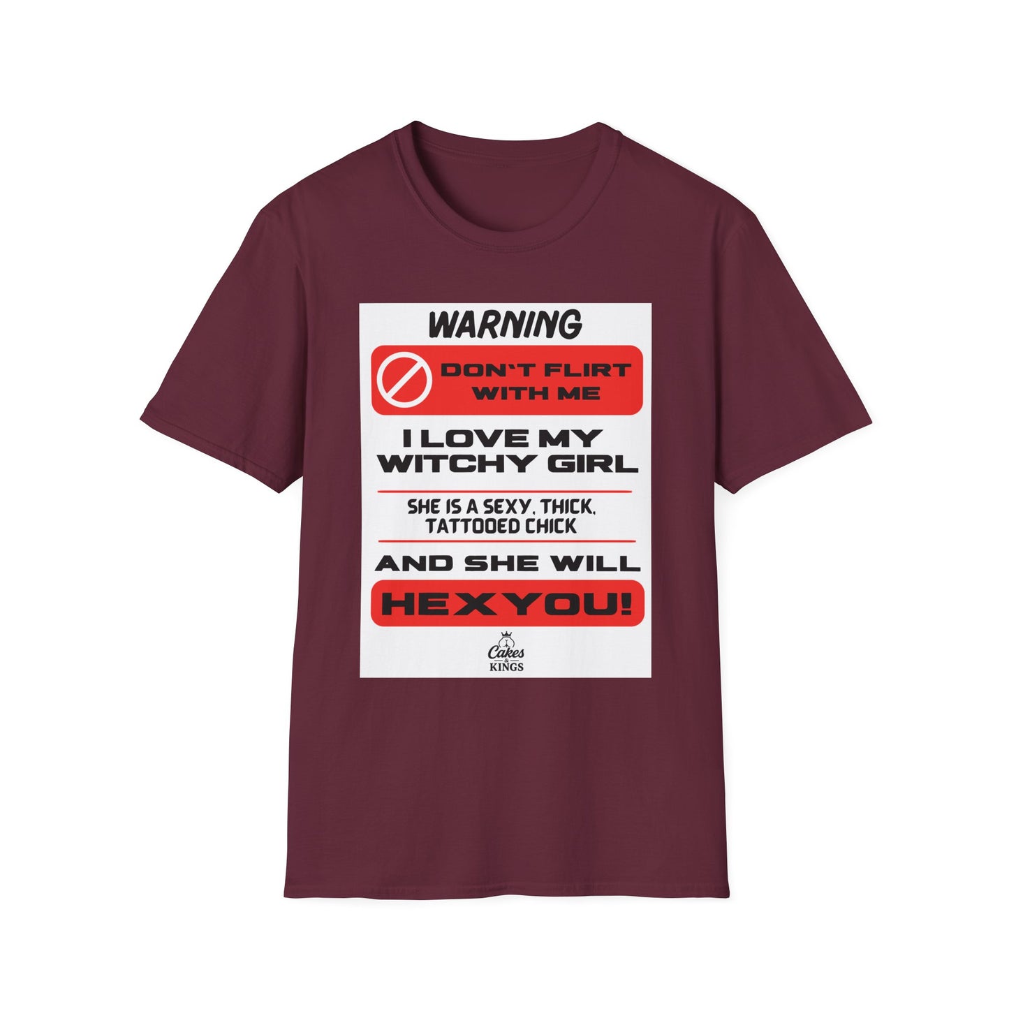 Warning Witchy Girl T-Shirt | Unisex Softstyle Tee, Funny Graphic T-Shirt, Halloween Apparel, Gift for Him, Unique Statement Shirt